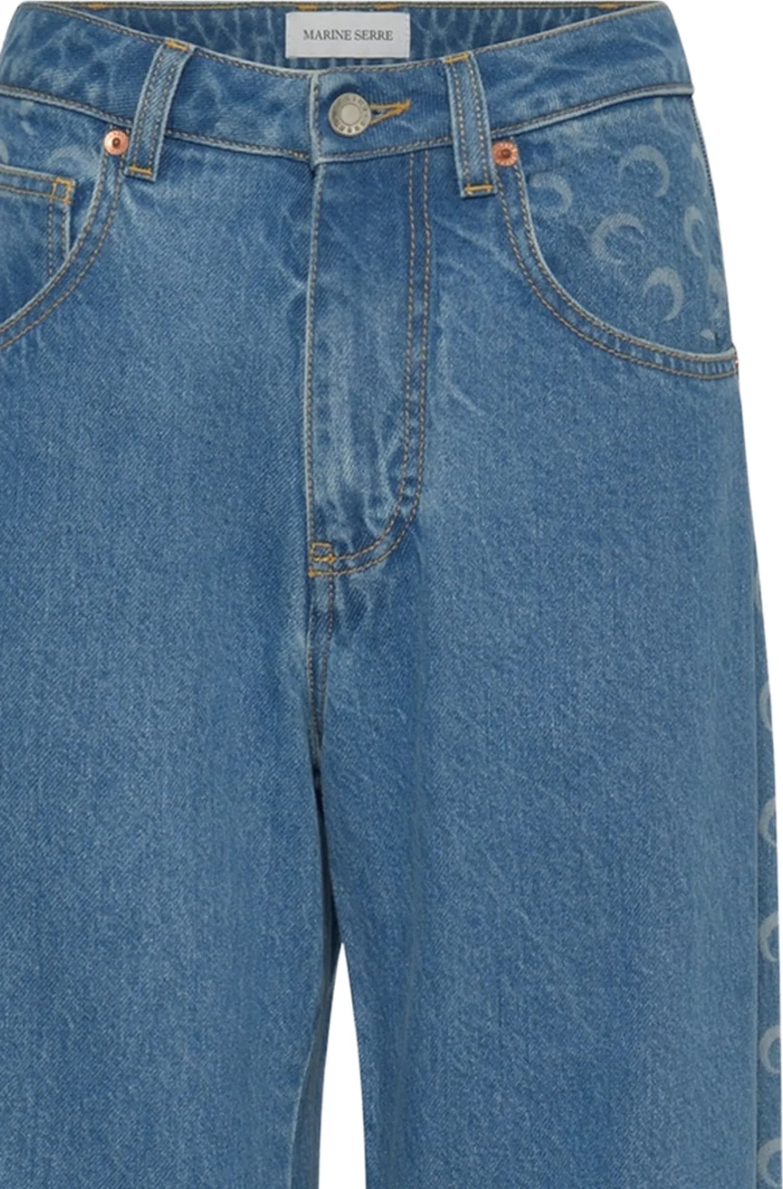MARINE SERRE Marine Serre - Pantaloni Blu da Donna - 2