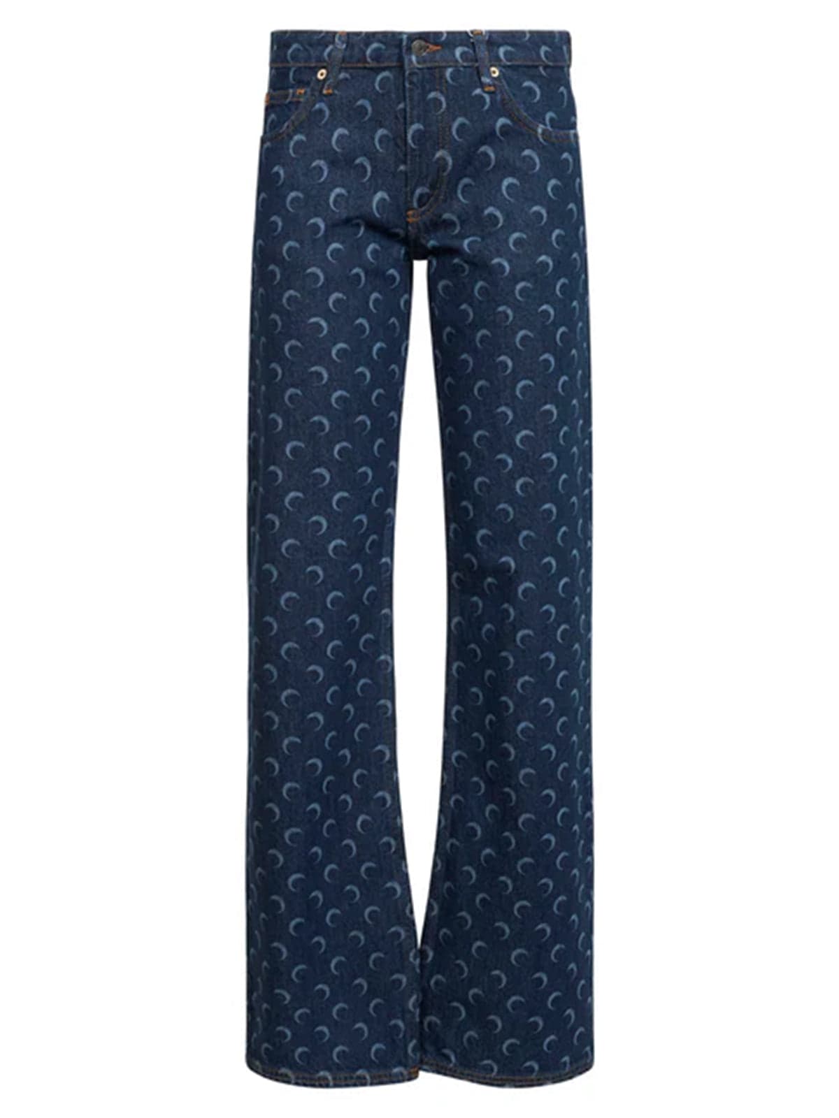 MARINE SERRE Marine Serre - Pantaloni Blu da Donna - 7