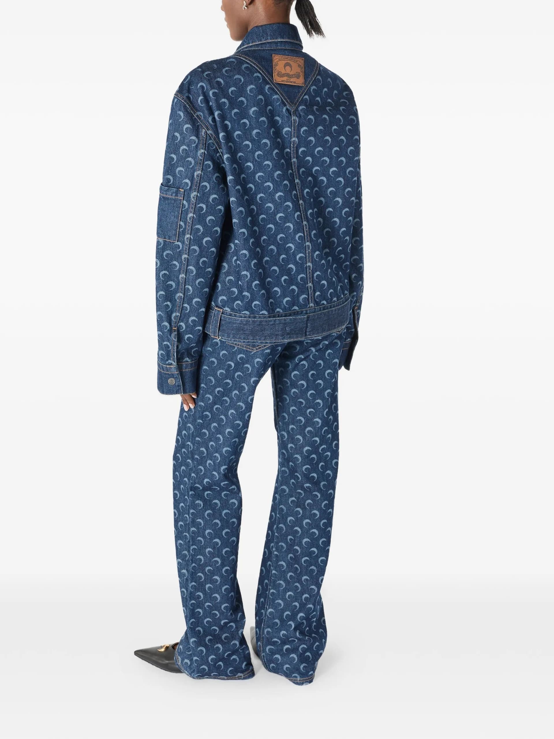 MARINE SERRE Marine Serre - Pantaloni Blu da Donna - 3