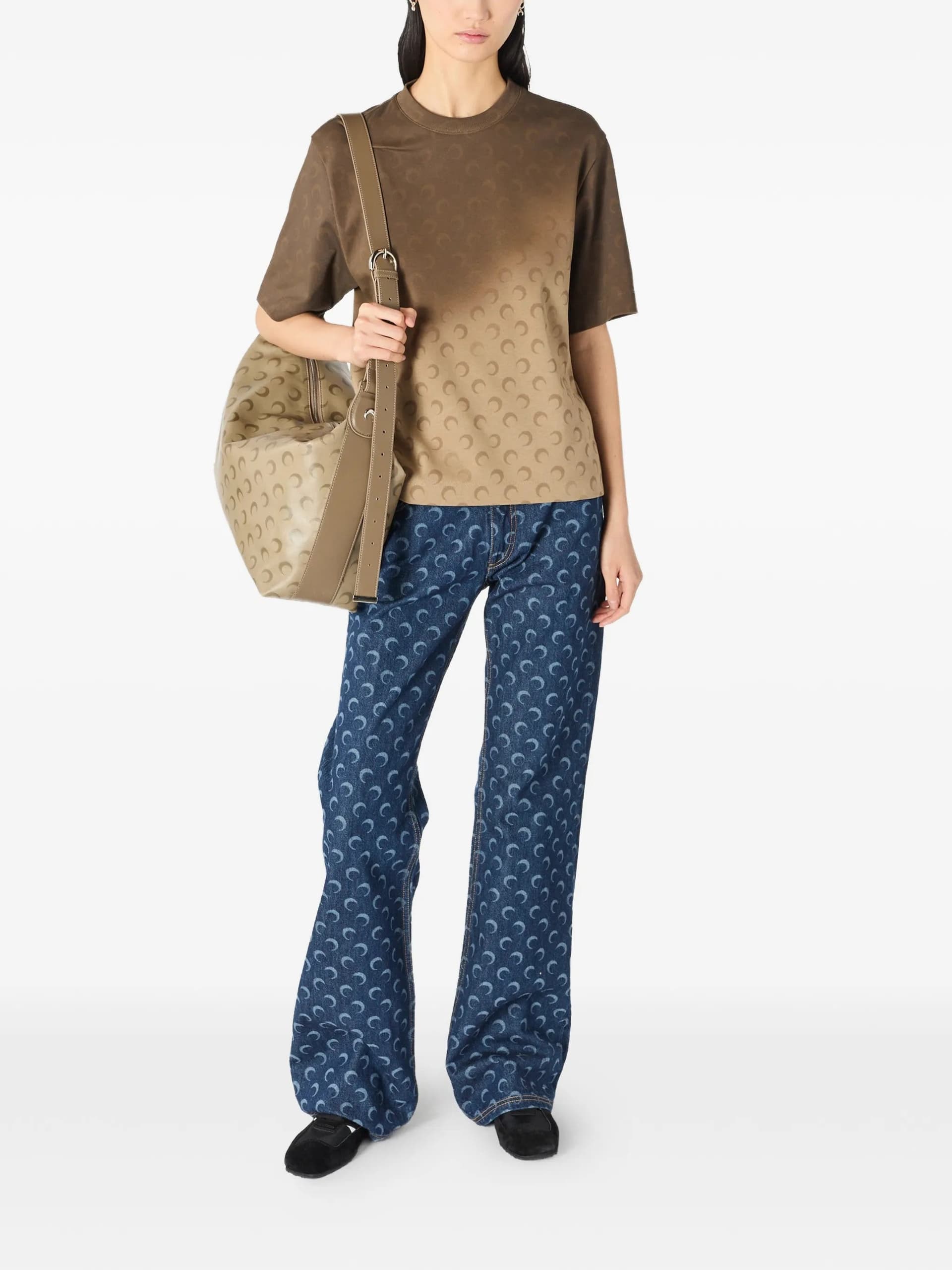 MARINE SERRE Marine Serre - Pantaloni Blu da Donna - 4