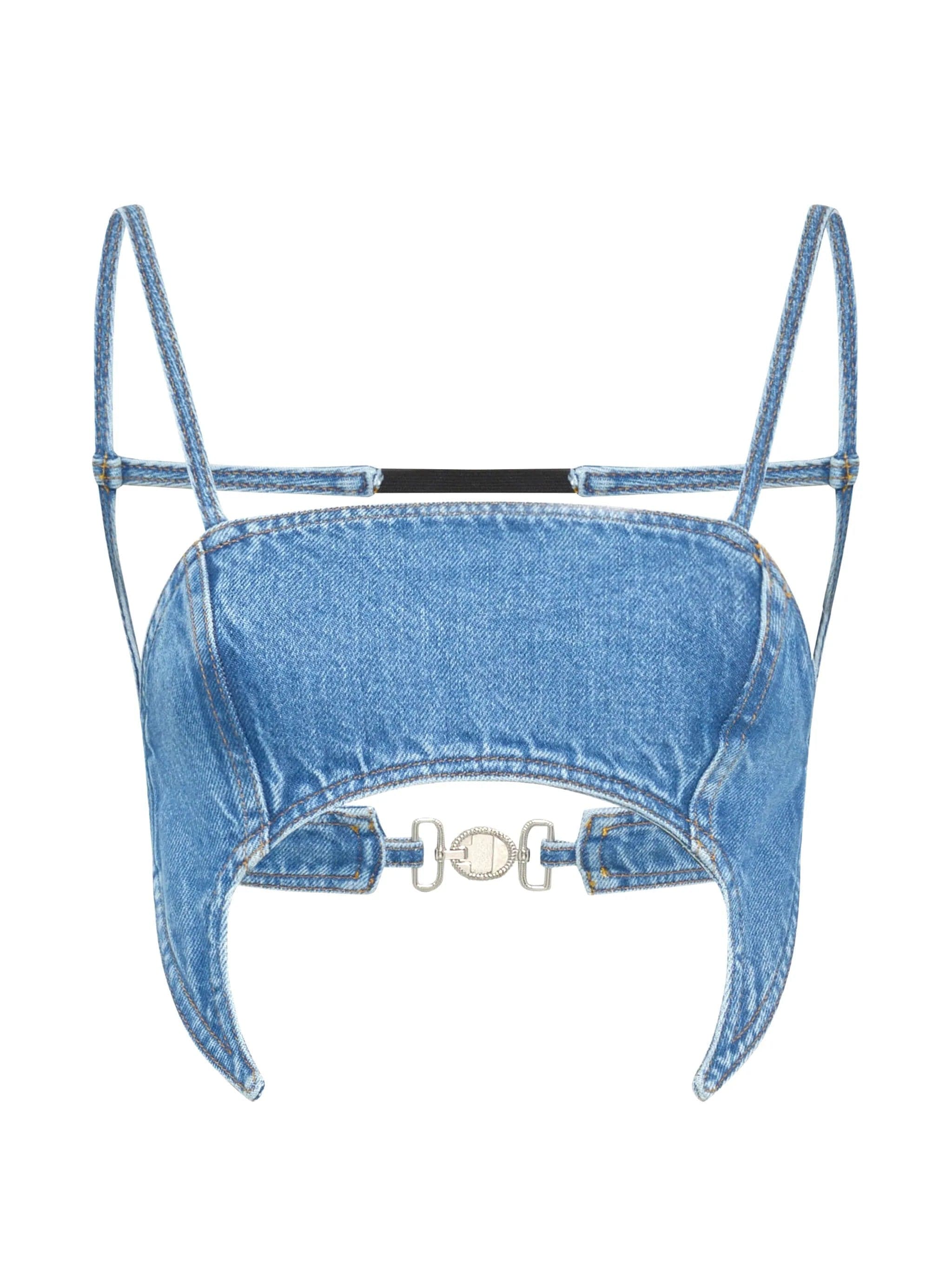 MARINE SERRE Marine Serre - Top Blu da Donna