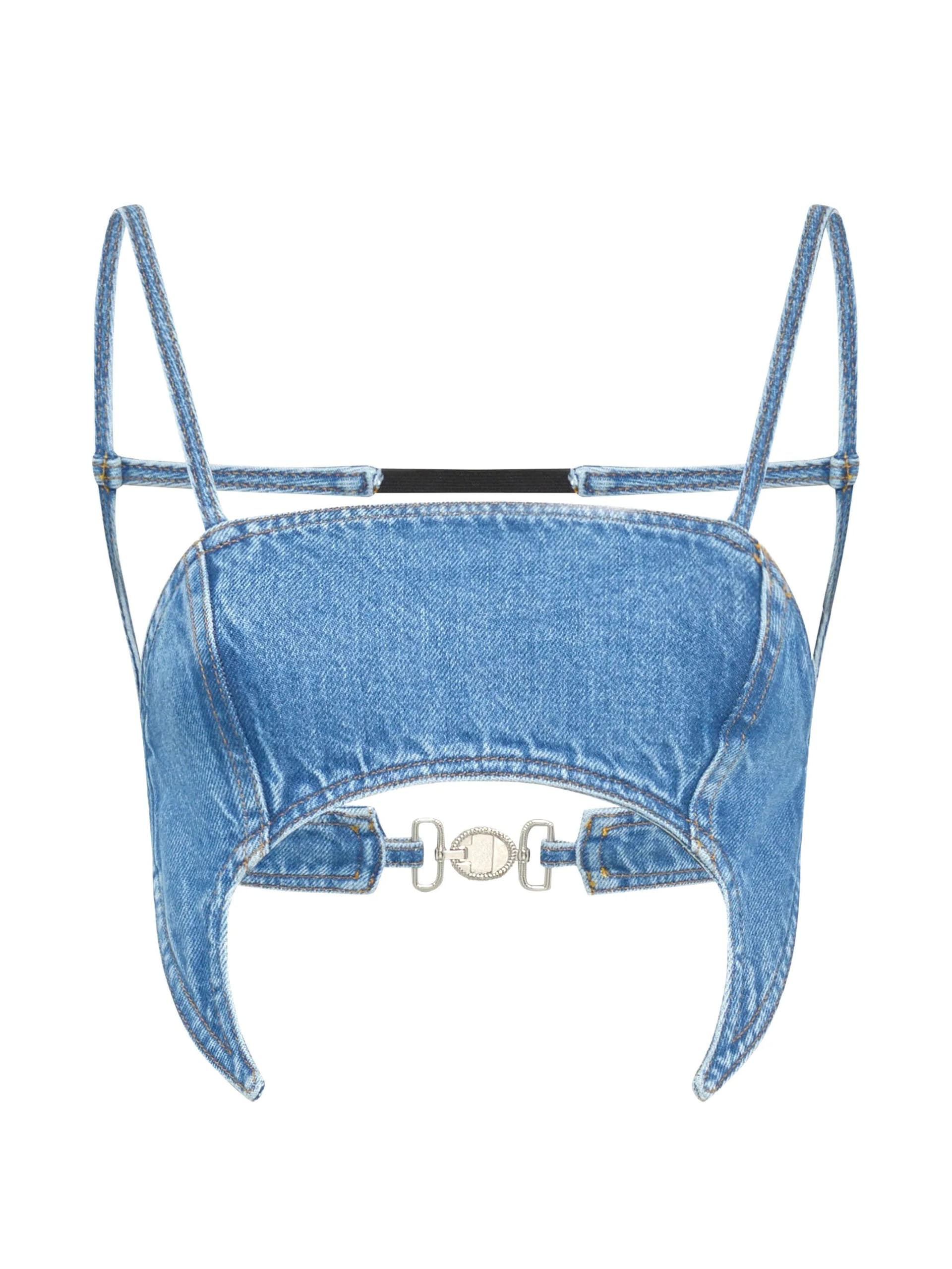 MARINE SERRE Marine Serre - Top Blu da Donna - 6