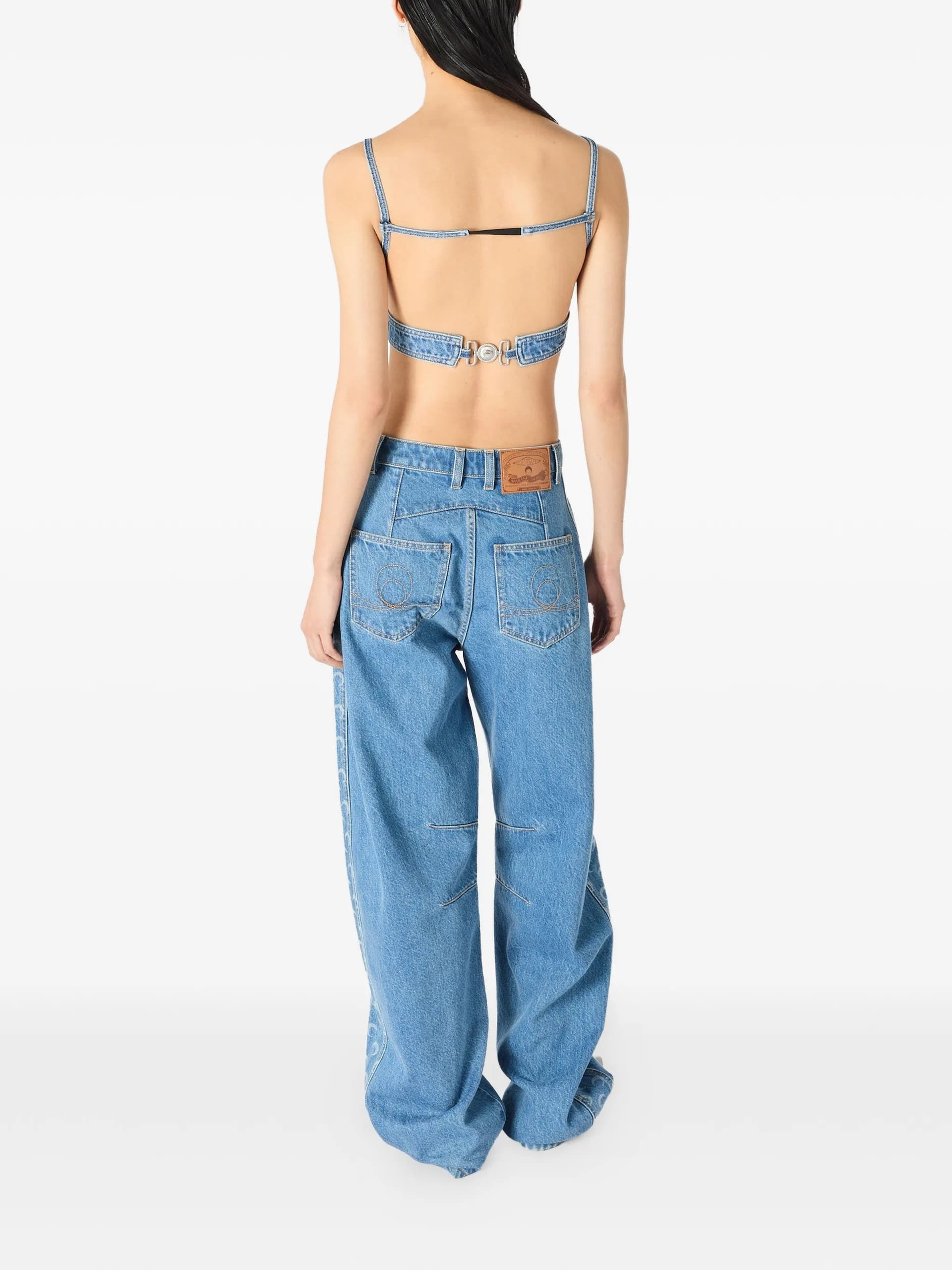 MARINE SERRE Marine Serre - Top Blu da Donna - 2