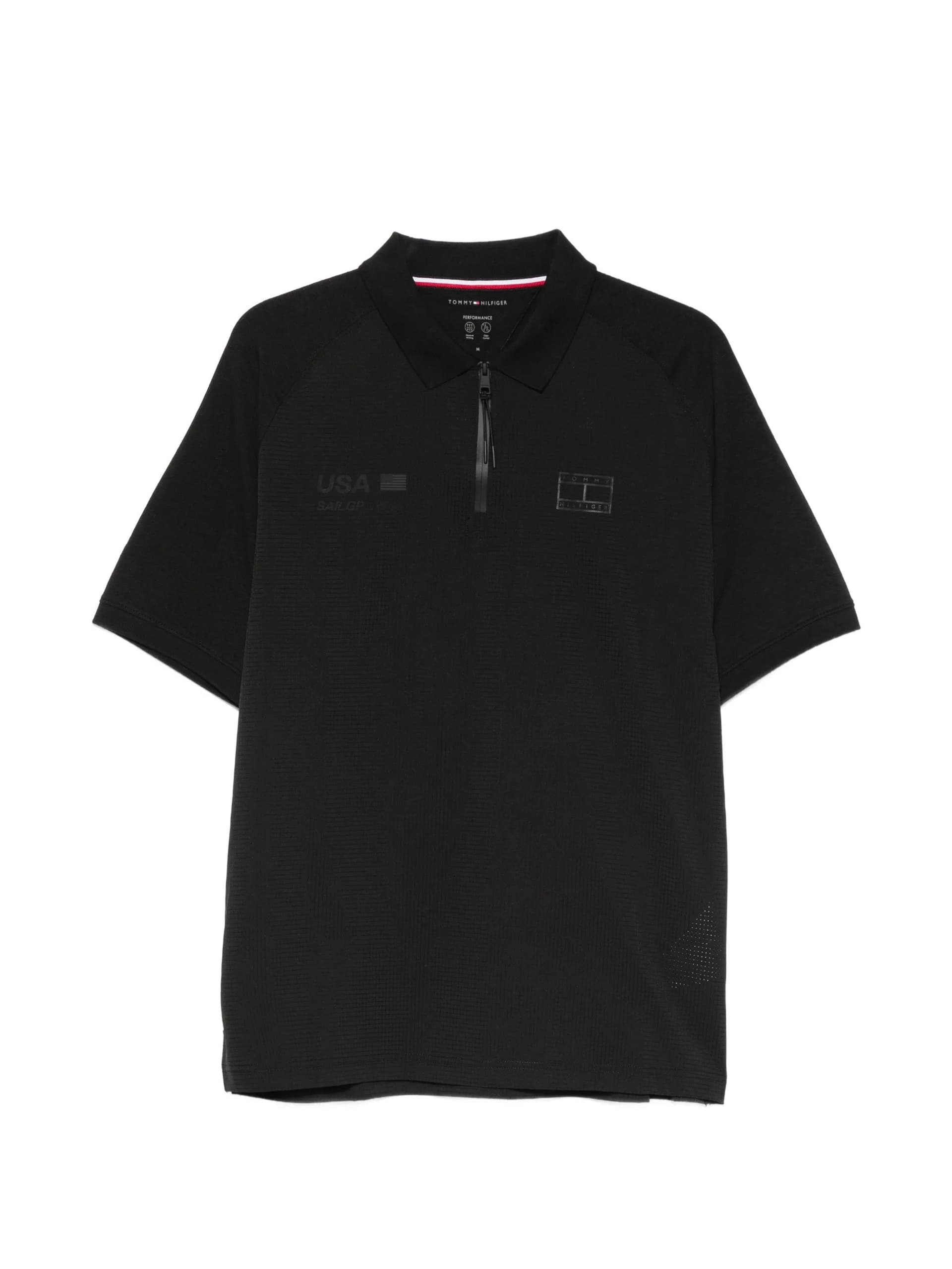 Tommy Hilfiger  - Polo Nera da Uomo - 4