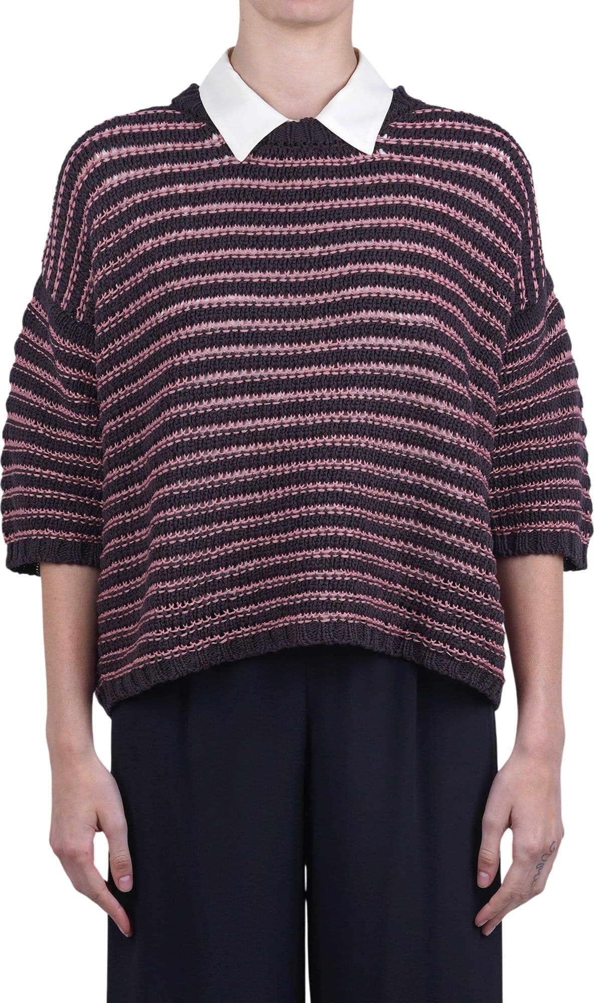 ROBERTO COLLINA Roberto Collina - Maglia - 470391 - Rosa/Moro - 3