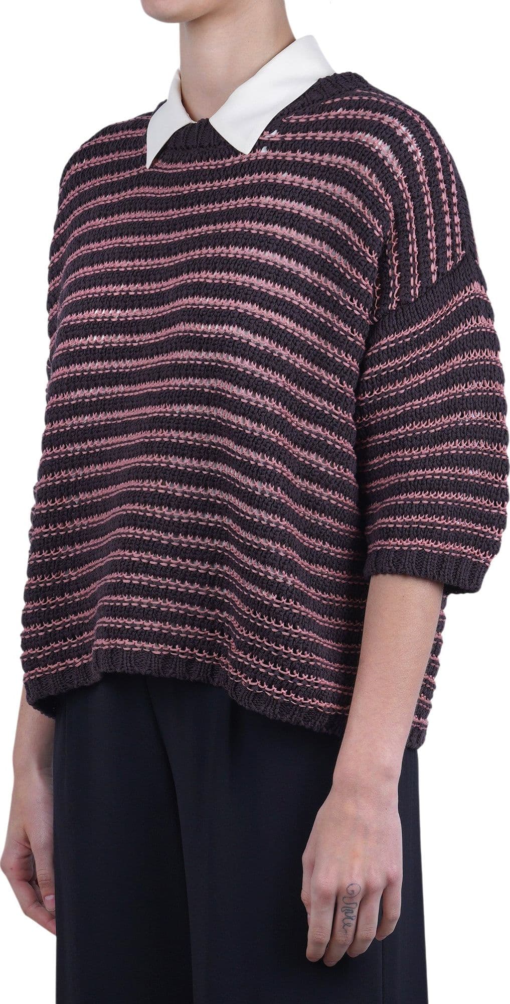 ROBERTO COLLINA Roberto Collina - Maglia - 470391 - Rosa/Moro - 4