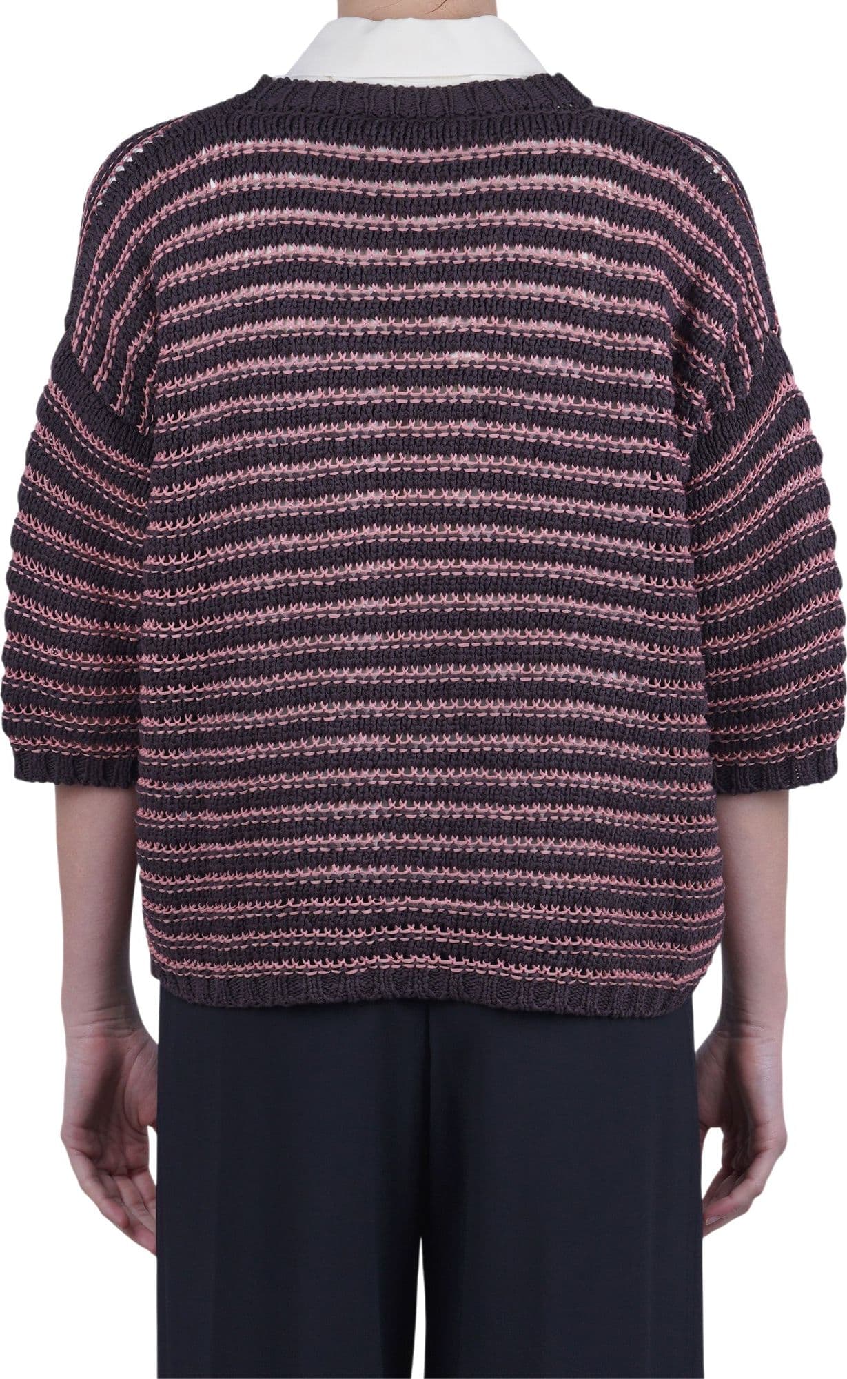ROBERTO COLLINA Roberto Collina - Maglia - 470391 - Rosa/Moro - 5