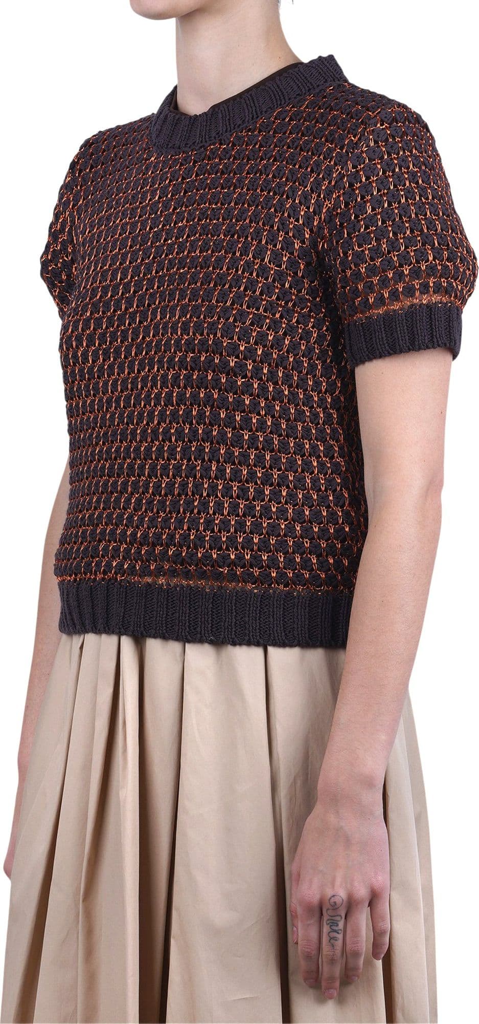 ROBERTO COLLINA Roberto Collina - T-shirt - 470392 - Moro/Tabacco - 4