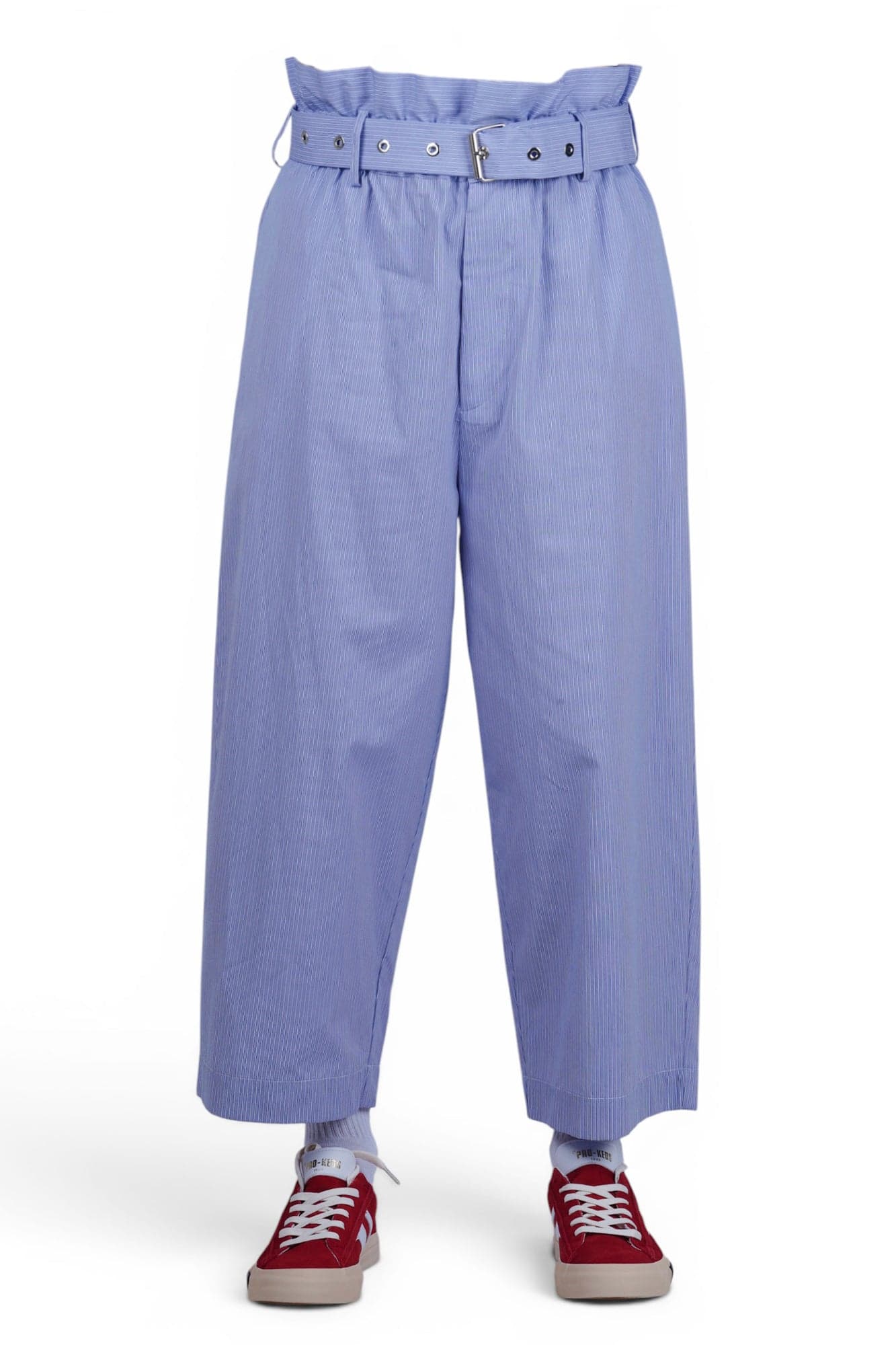 SOLOTRE Solotre - Pantalone - 470676 - Bianco/Azzurro - 3