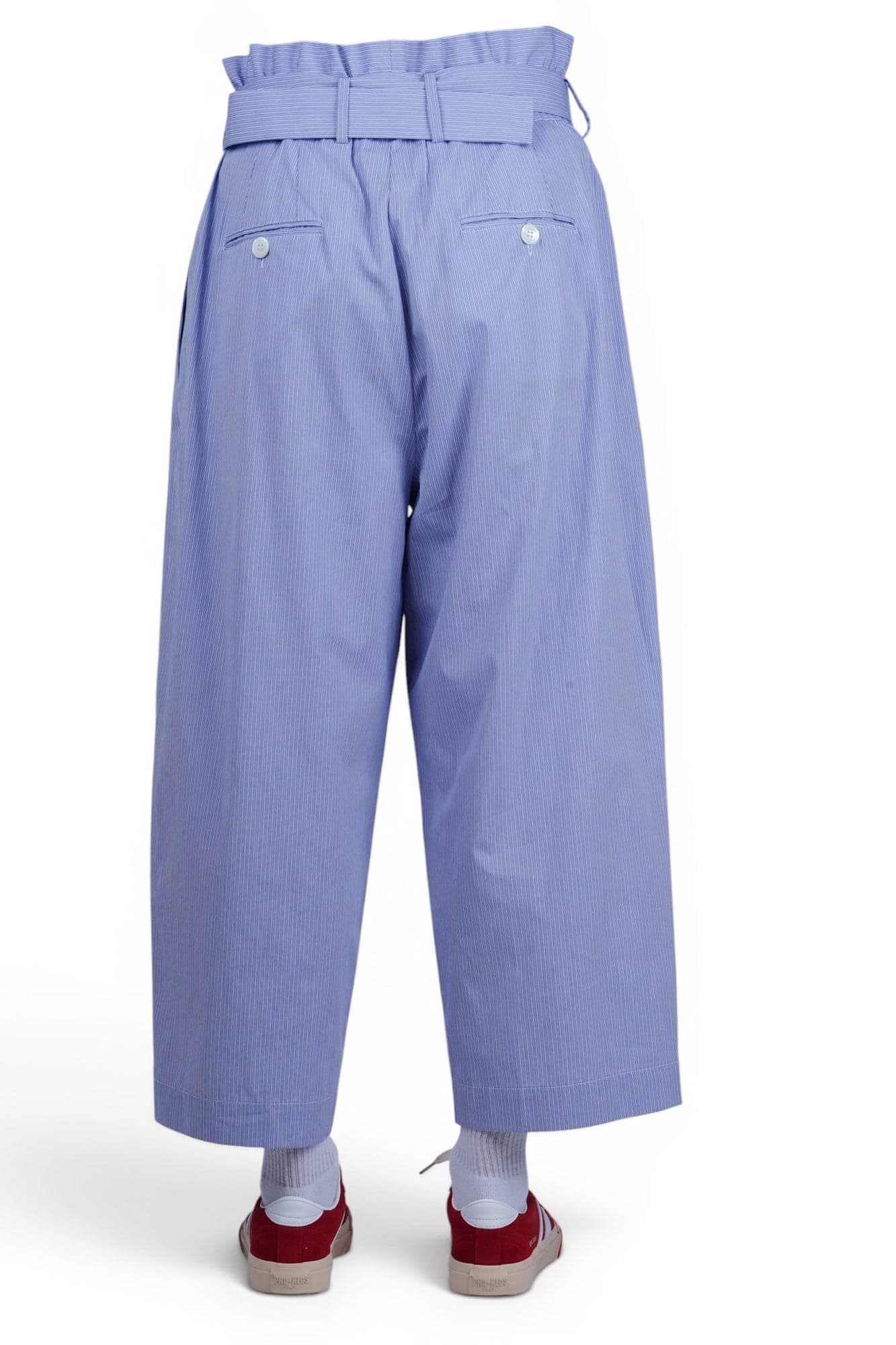 SOLOTRE Solotre - Pantalone - 470676 - Bianco/Azzurro - 5