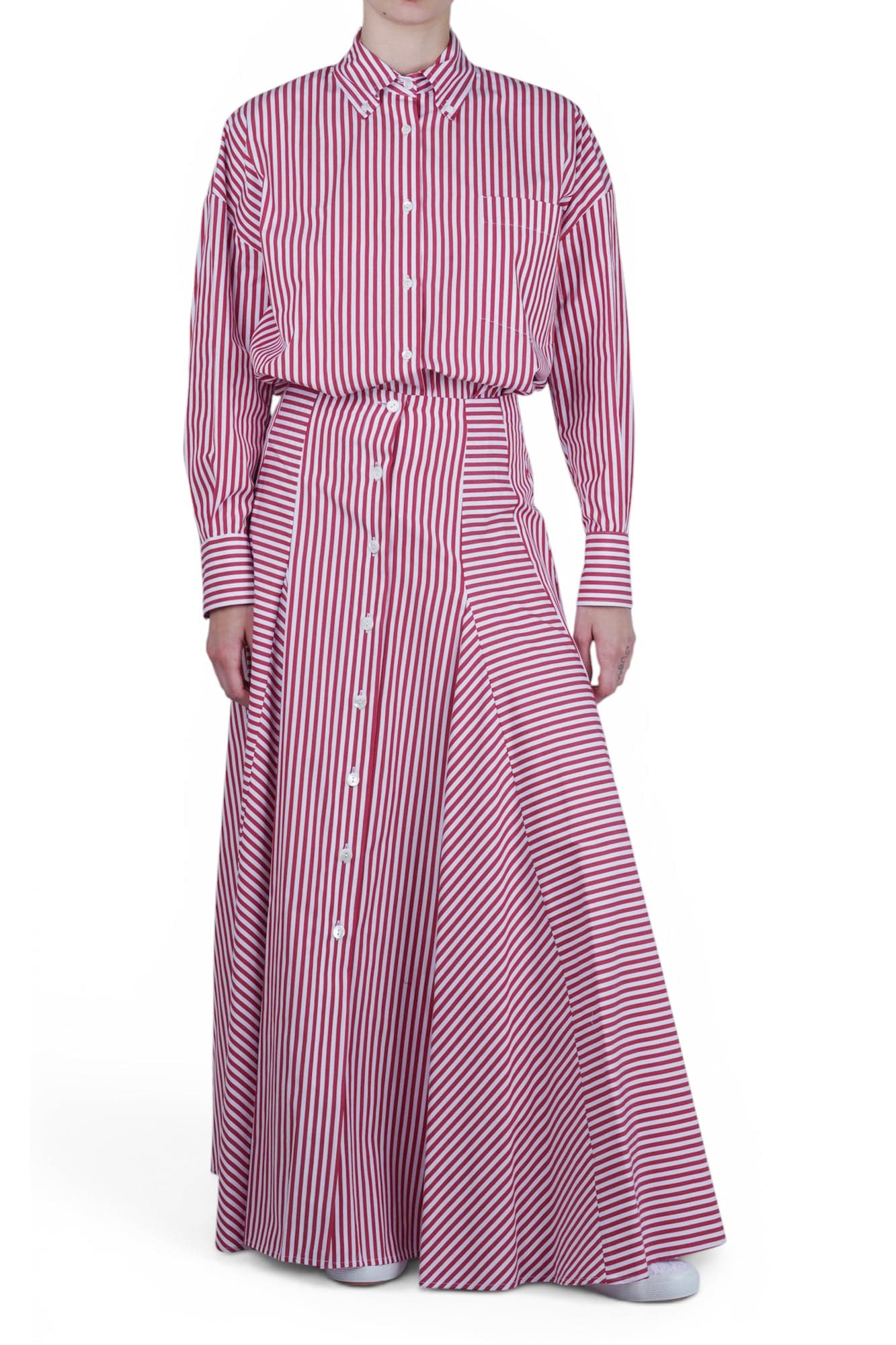 SOLOTRE Solotre - Camicia - 470680 - Bianco/Rosso - 2
