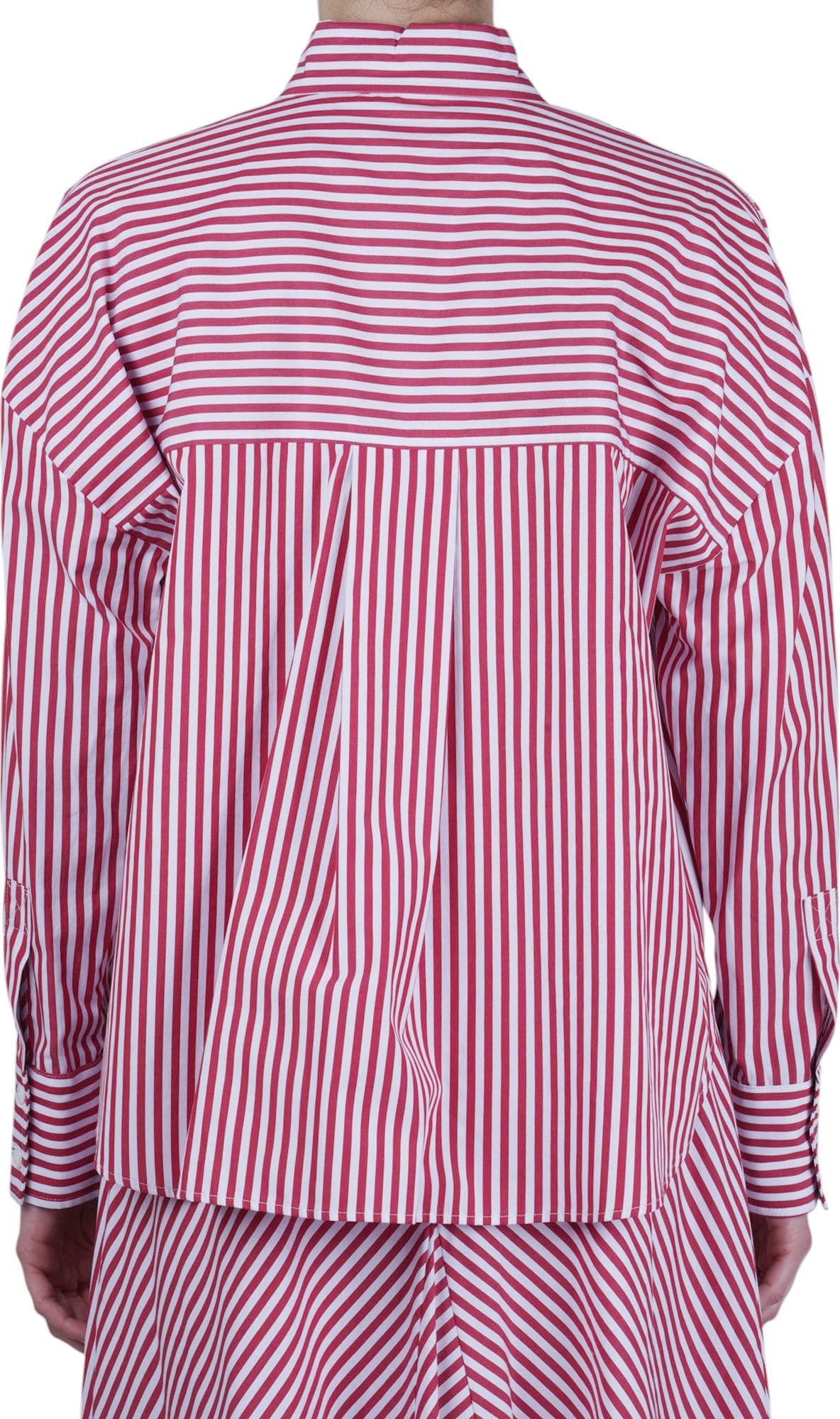 SOLOTRE Solotre - Camicia - 470680 - Bianco/Rosso - 5
