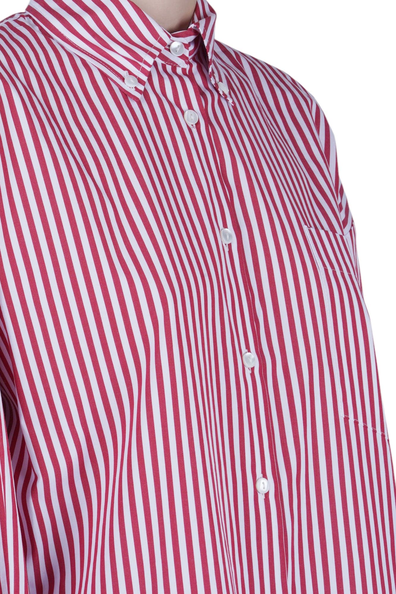 SOLOTRE Solotre - Camicia - 470680 - Bianco/Rosso - 6