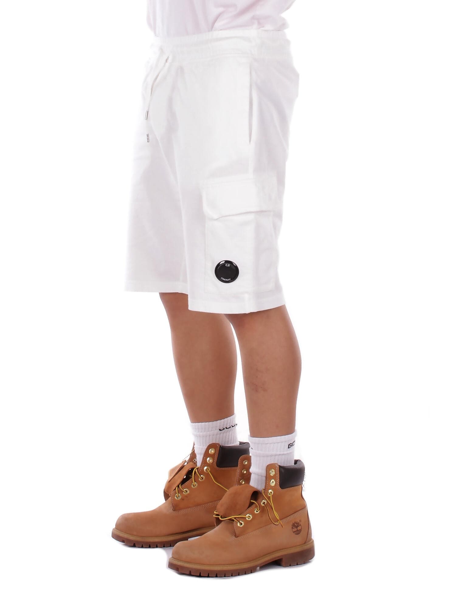 CP COMPANY  Pantaloncini Gauze white - 2