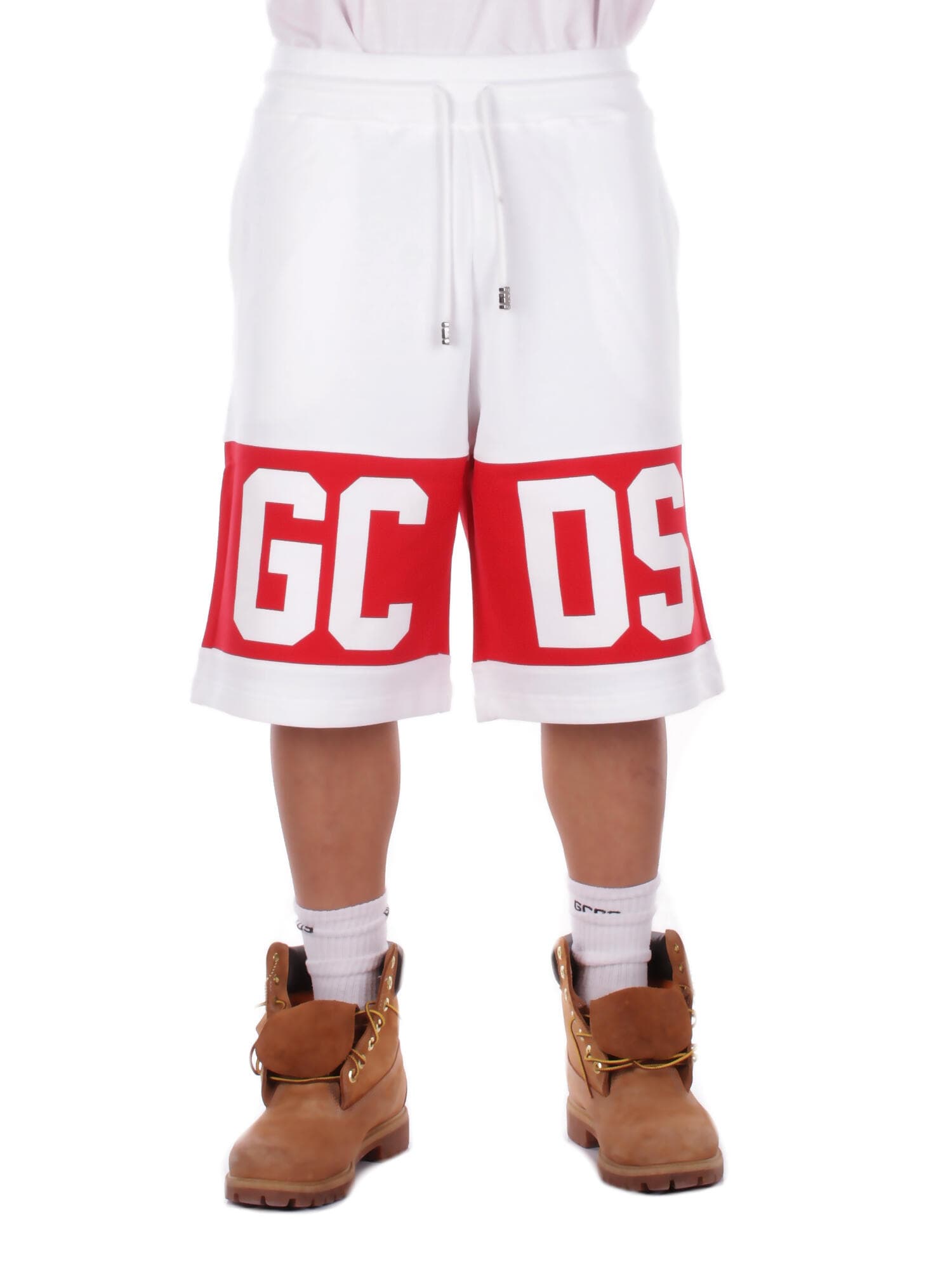 GCDS  Pantaloncini White red - 7