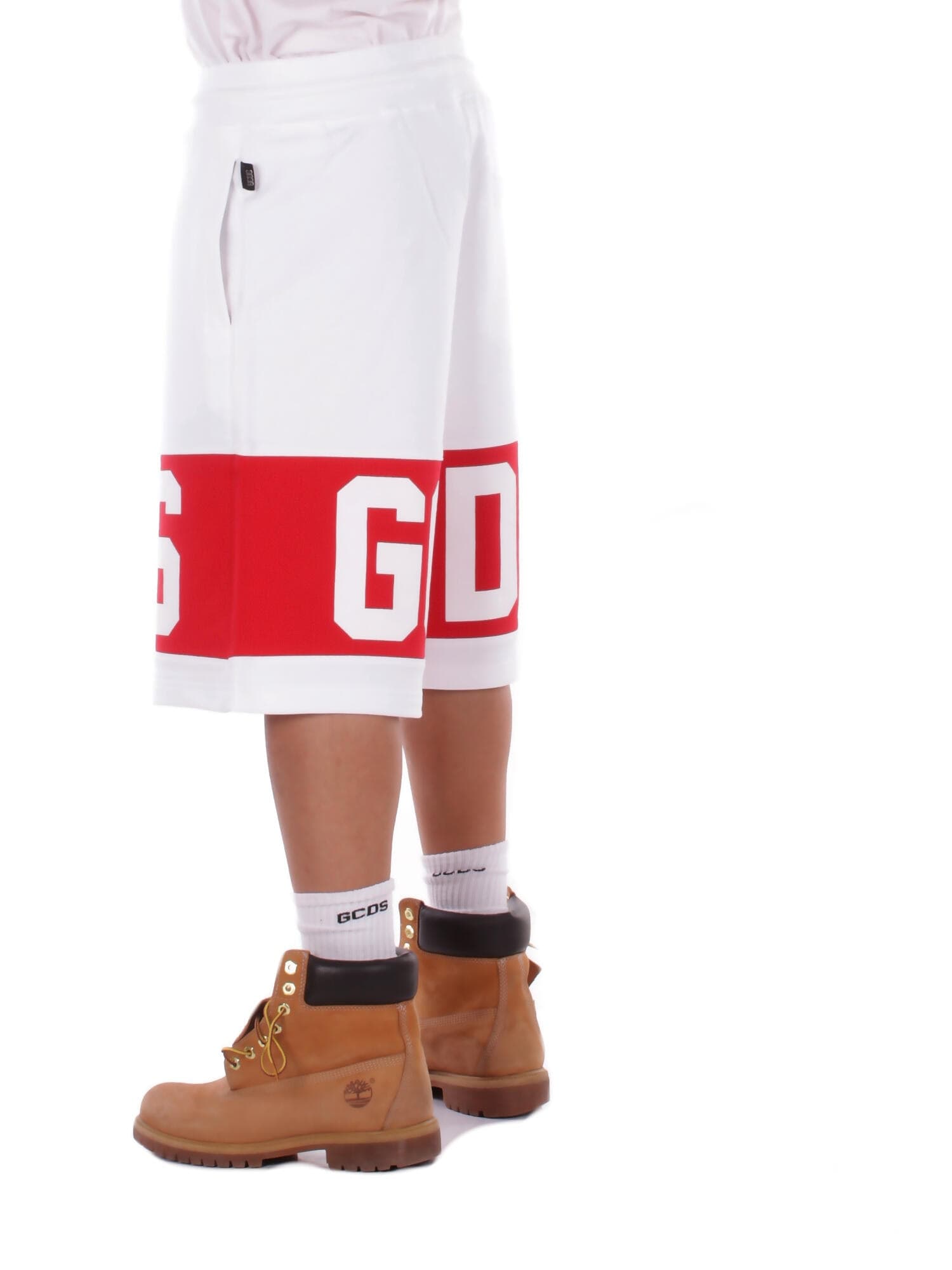 GCDS  Pantaloncini White red - 3