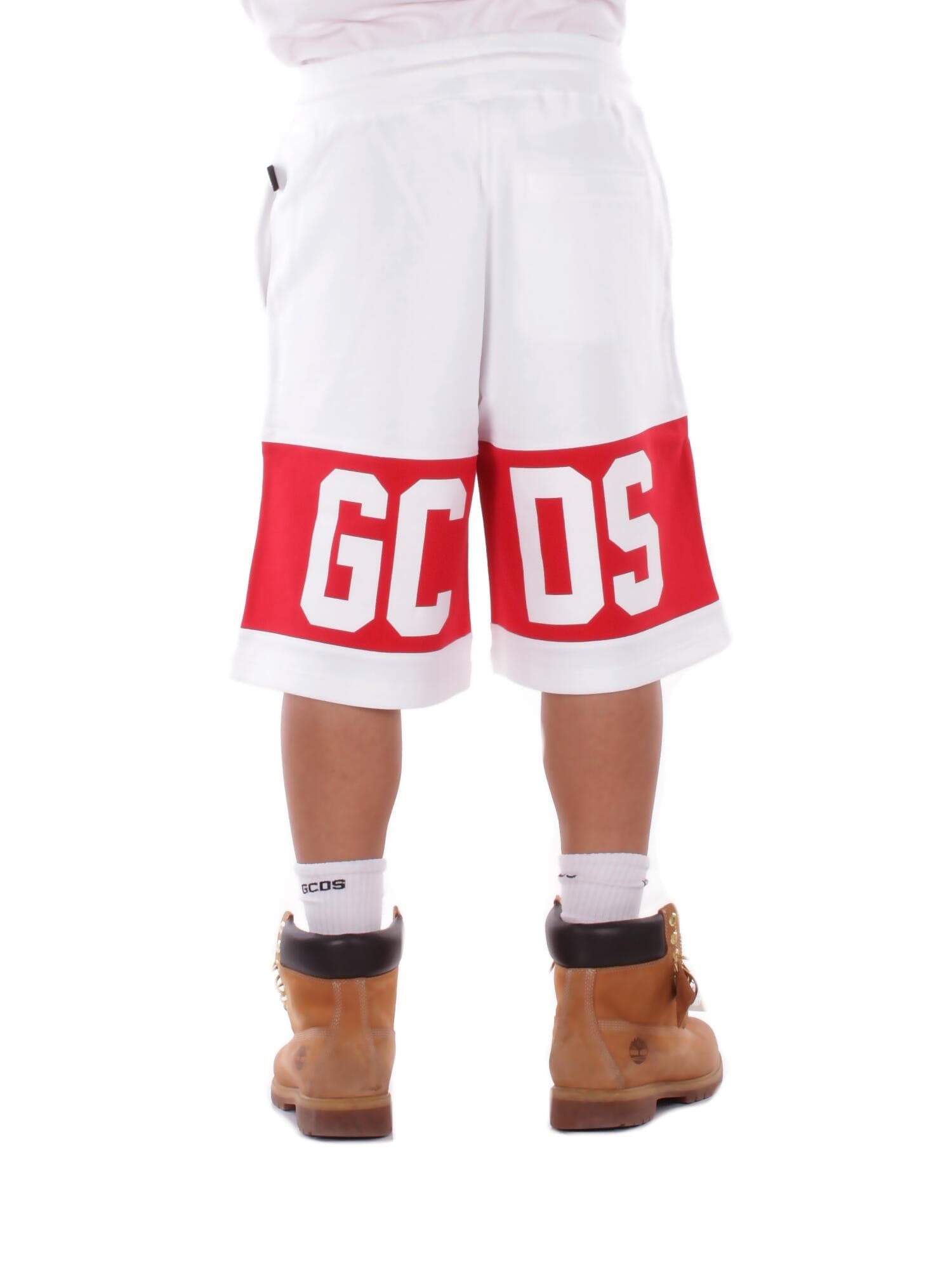 GCDS  Pantaloncini White red - 4
