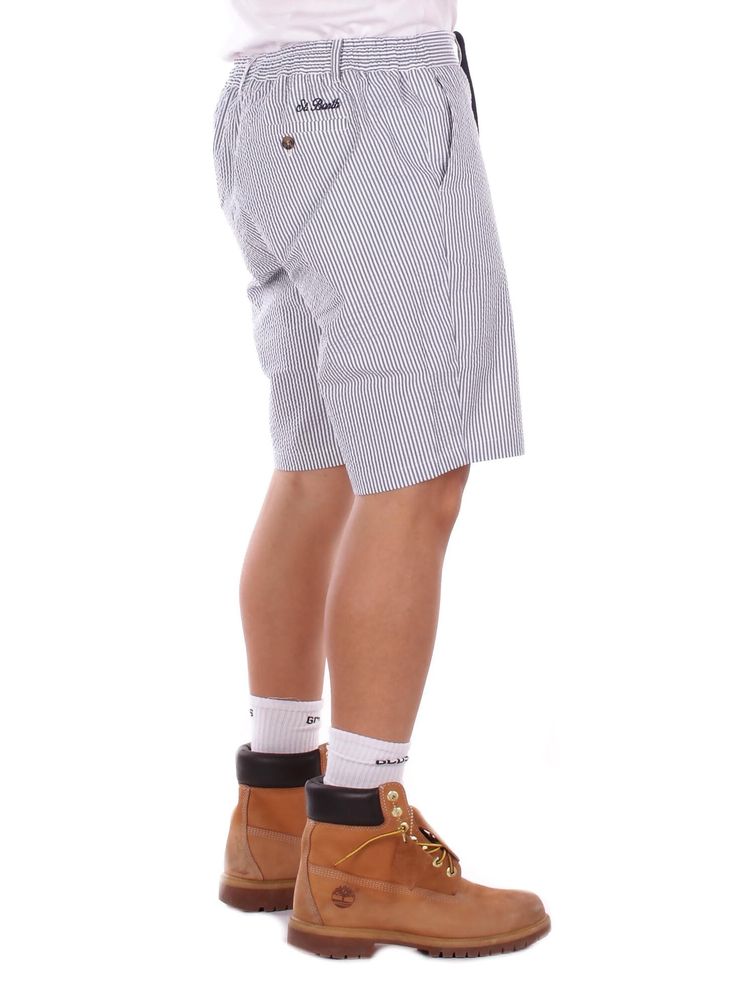 Saint Barth  Pantaloncini Bianco grigio - 5