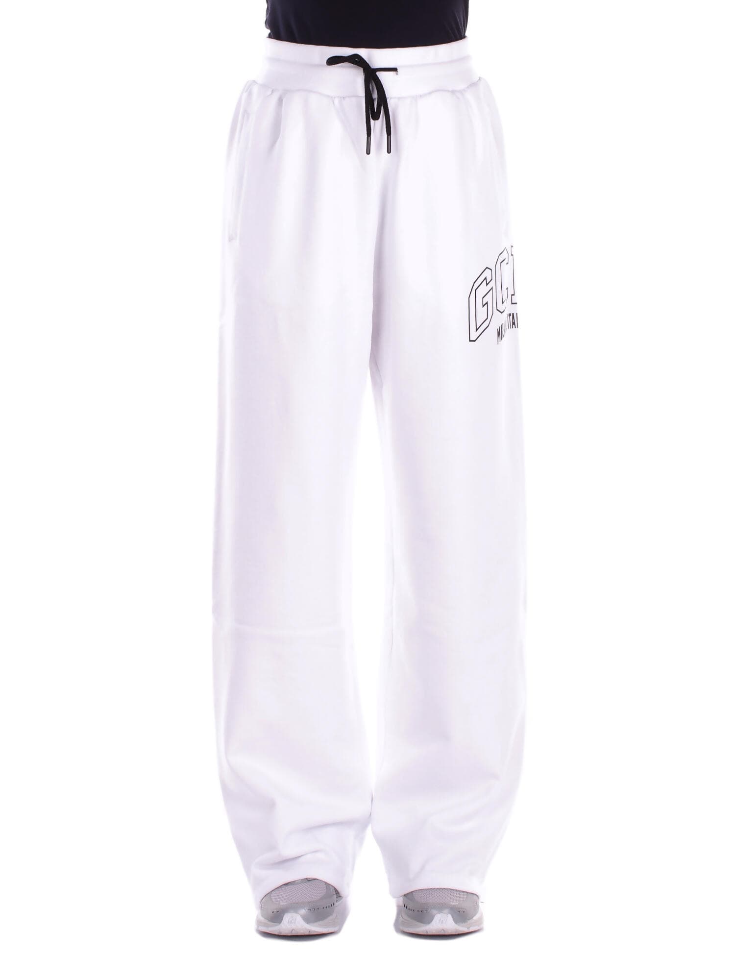 GCDS  Pantaloni White black - 7