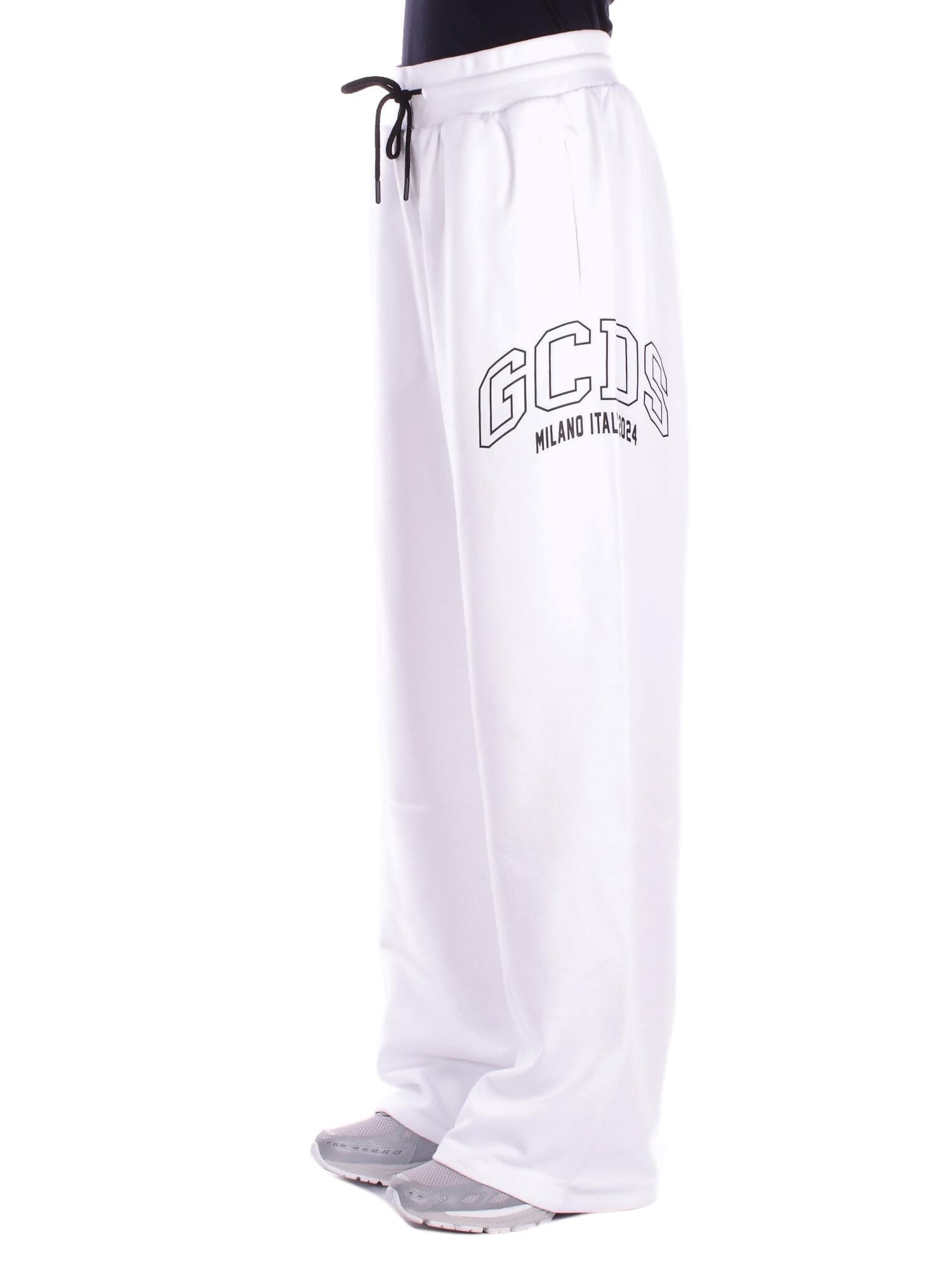 GCDS  Pantaloni White black - 2