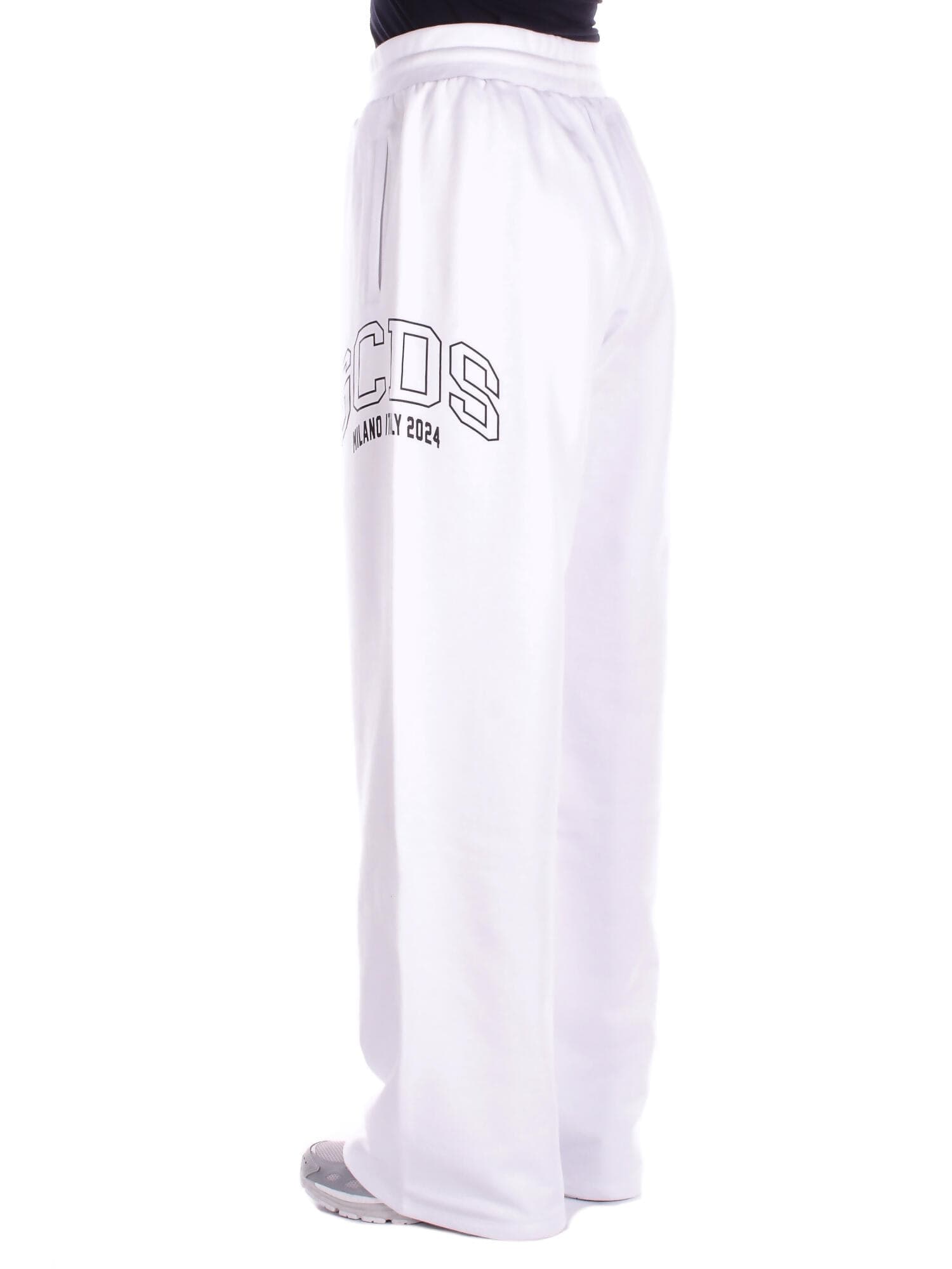 GCDS  Pantaloni White black - 3