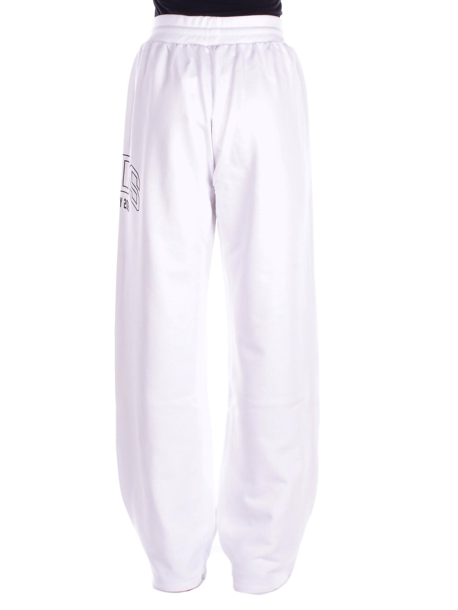 GCDS  Pantaloni White black - 4