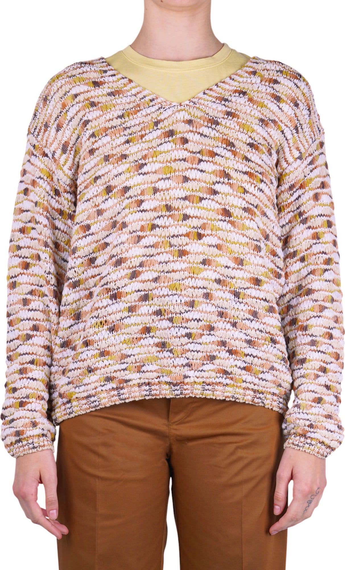 LA FEMME BLANCHE La Femme Blanche - Maglia - 471551 - Fantasia Beige - 3