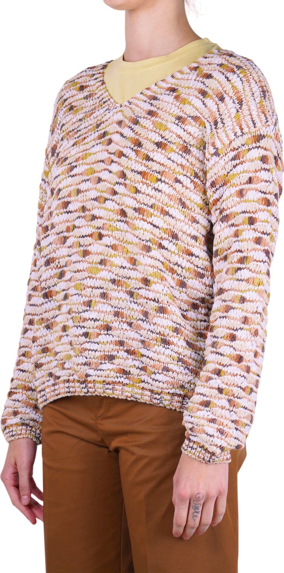 LA FEMME BLANCHE La Femme Blanche - Maglia - 471551 - Fantasia Beige - 4