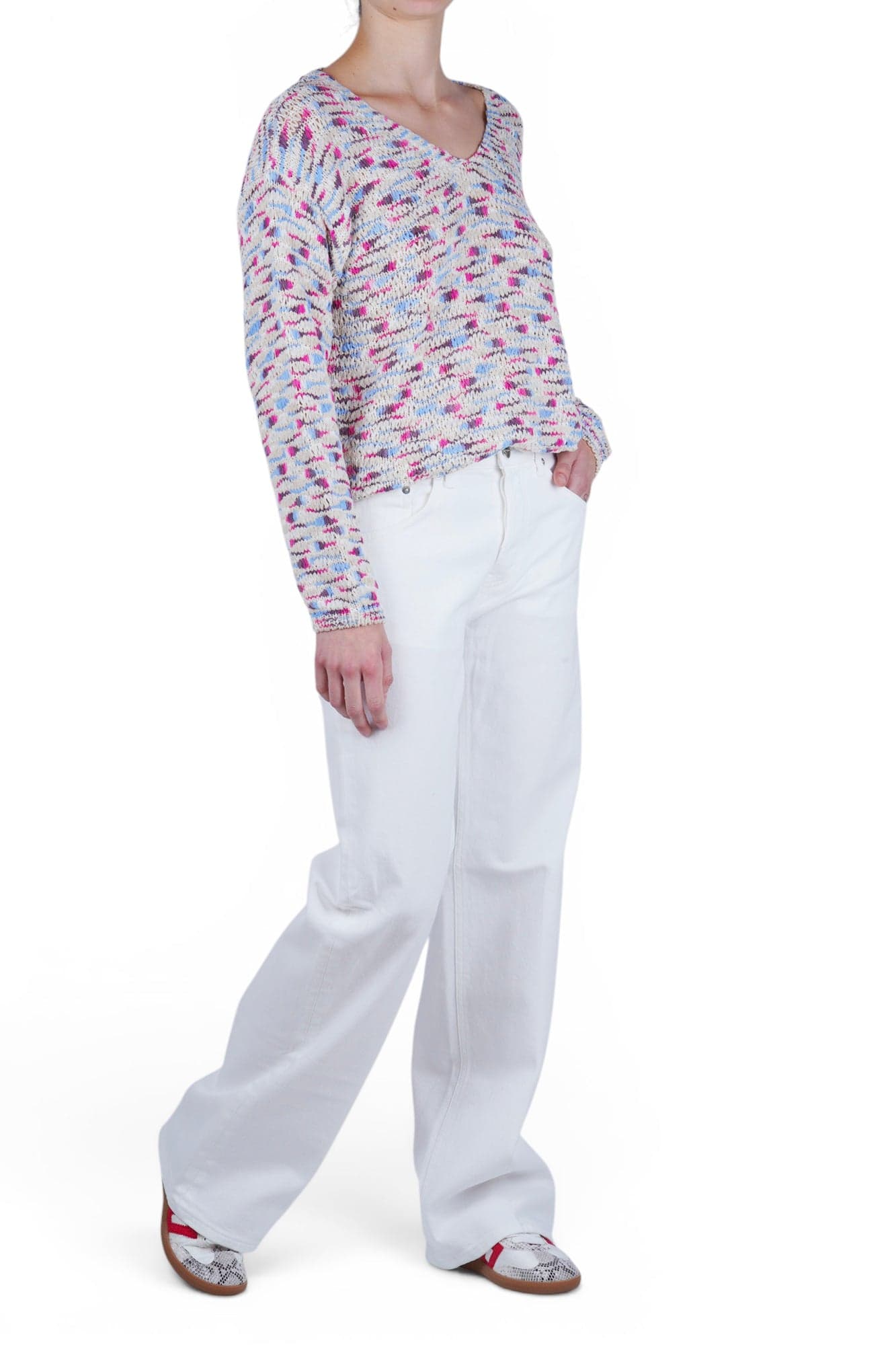 LA FEMME BLANCHE La Femme Blanche - Maglia - 471551 - Rosa/Blu - 2