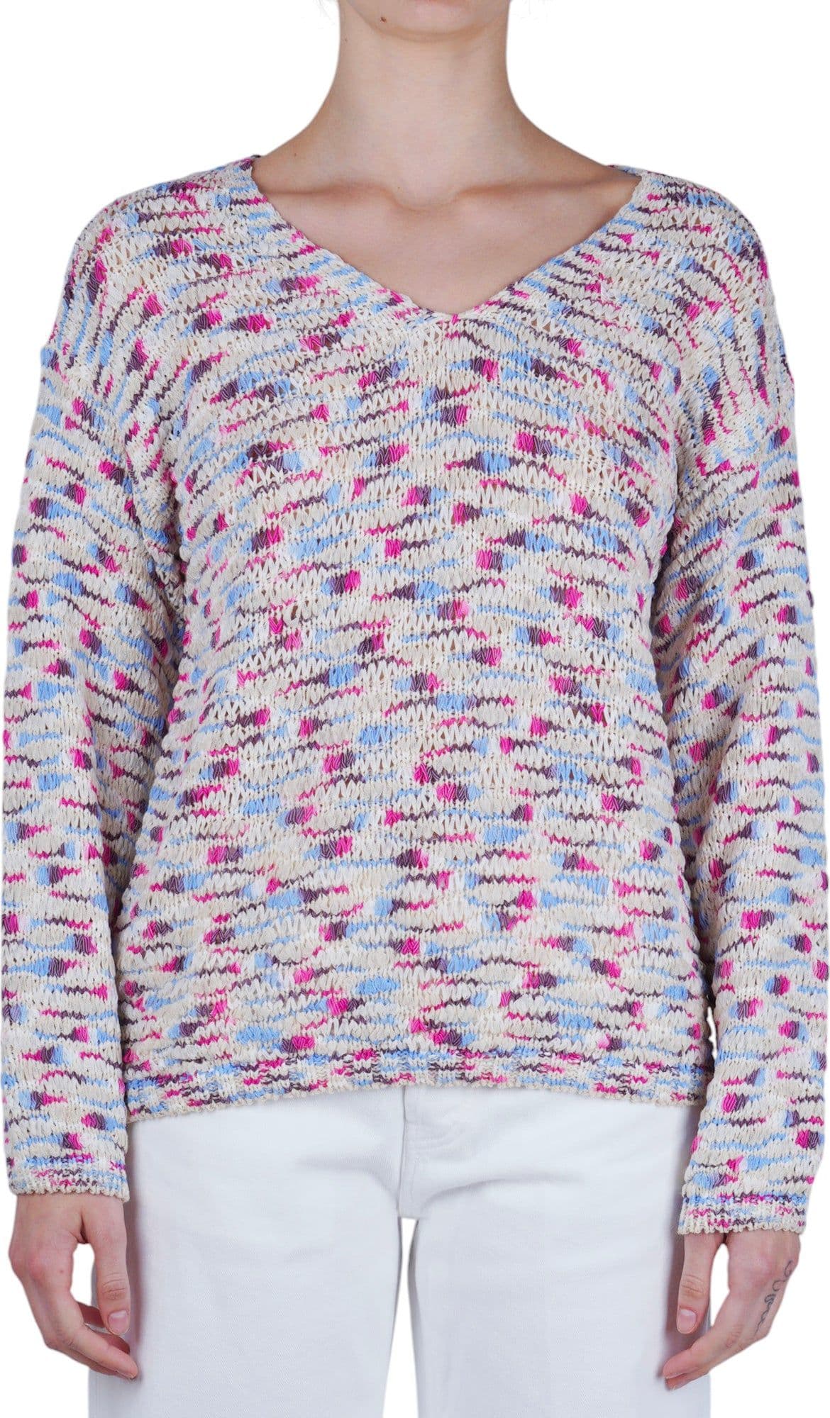 LA FEMME BLANCHE La Femme Blanche - Maglia - 471551 - Rosa/Blu - 3