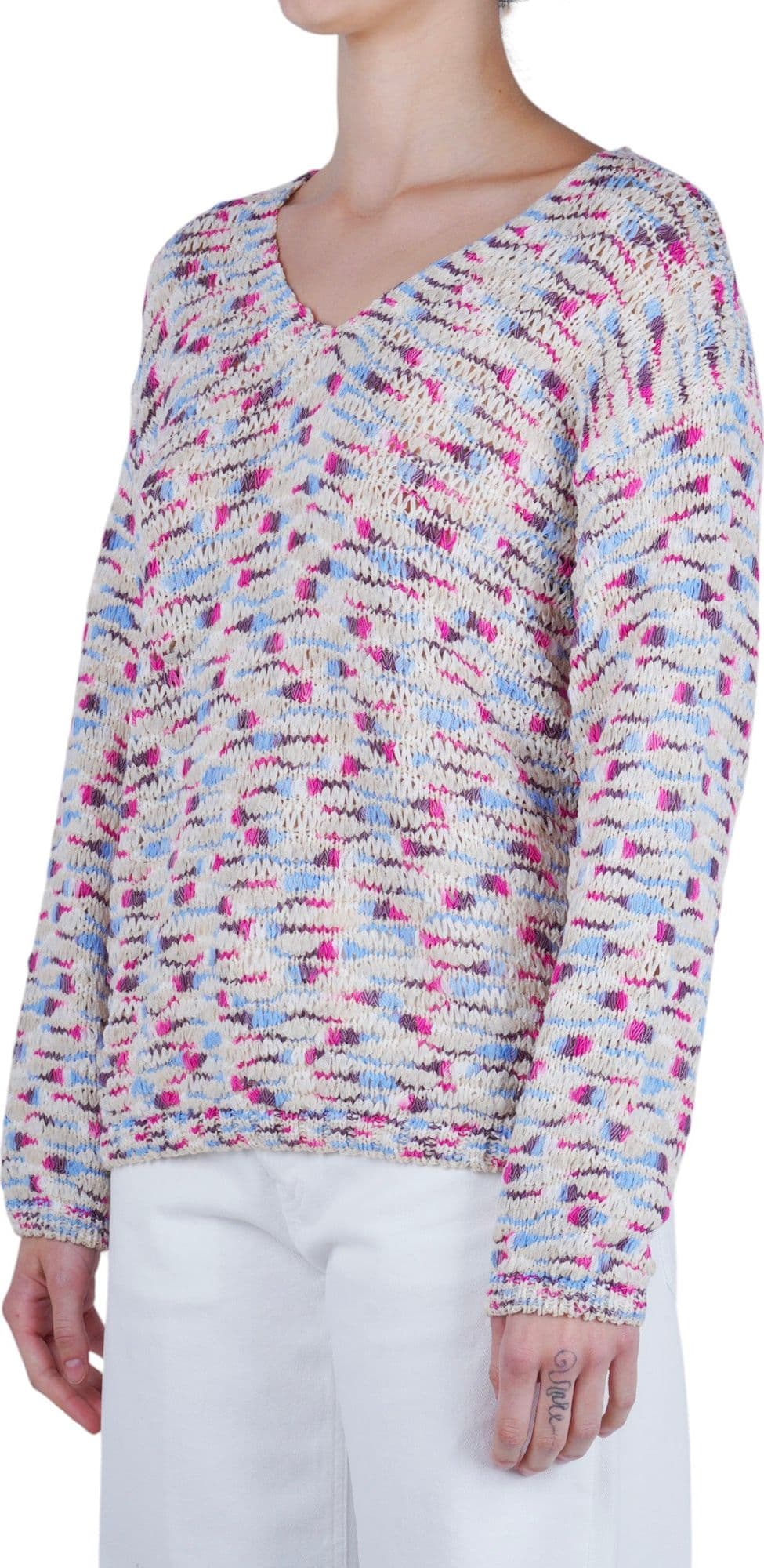 LA FEMME BLANCHE La Femme Blanche - Maglia - 471551 - Rosa/Blu - 4