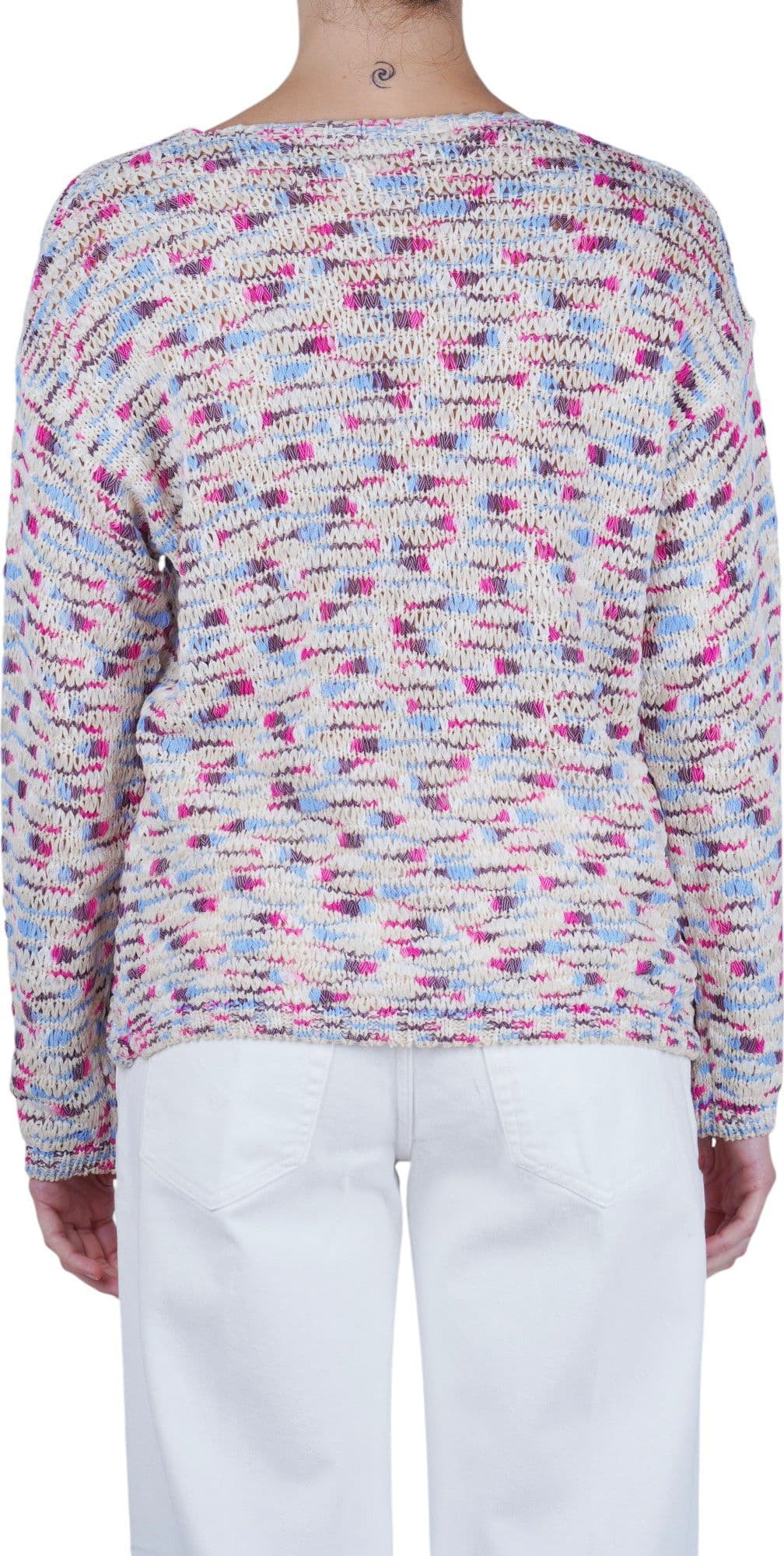 LA FEMME BLANCHE La Femme Blanche - Maglia - 471551 - Rosa/Blu - 5