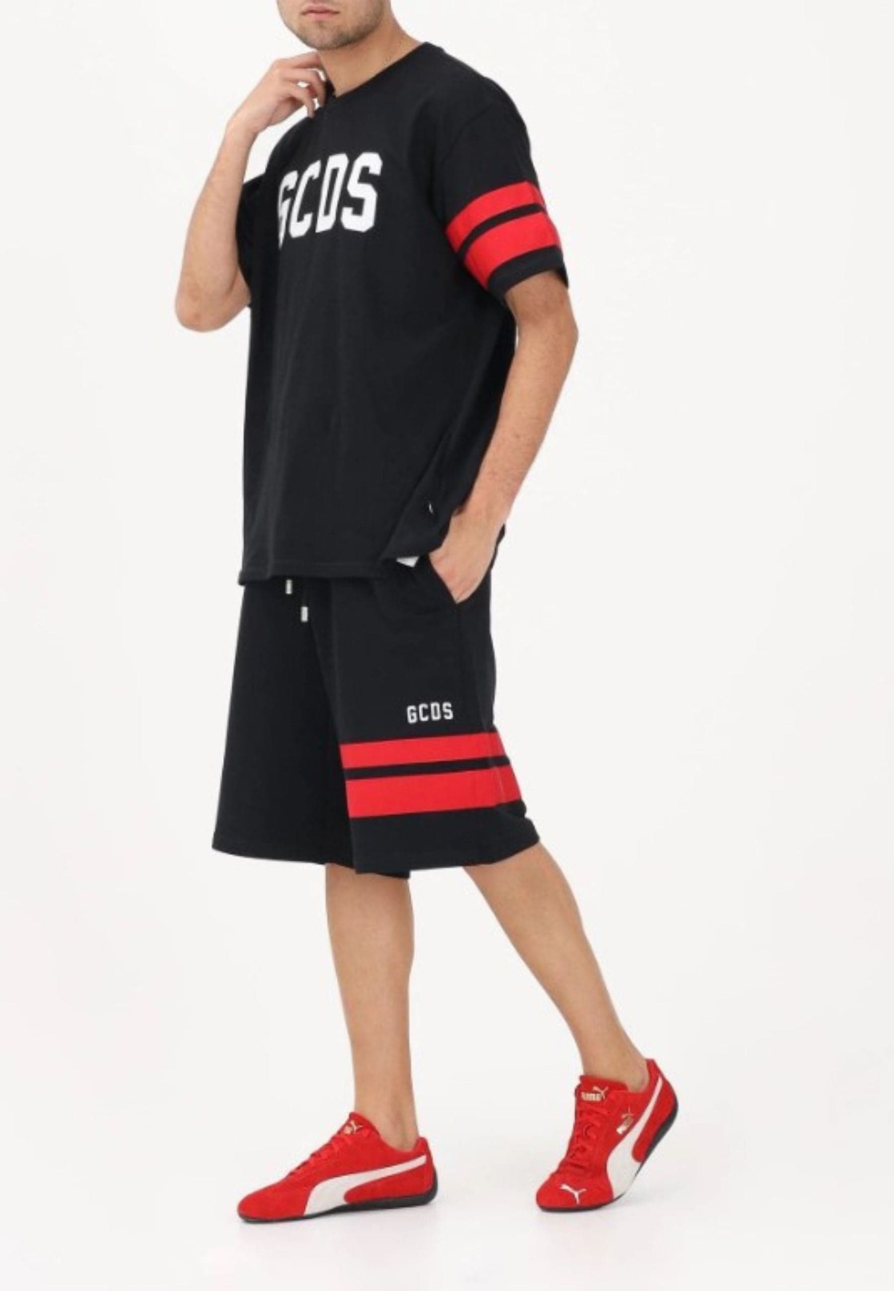 GCDS  BERMUDA LOGO REGULAR SWEATSHORTS - 3