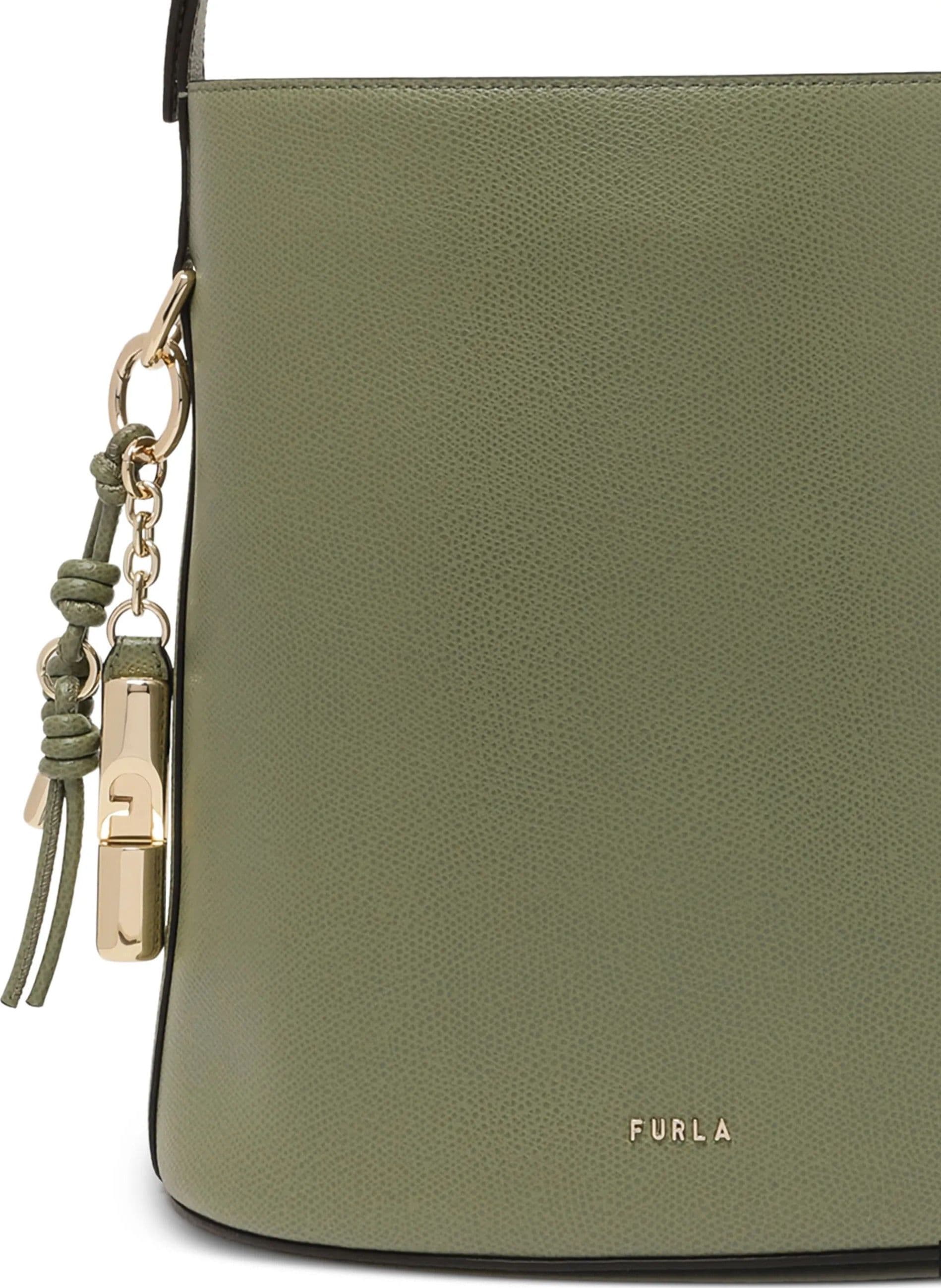 FURLA Furla - Borsa a Secchiello Roxie Bucket Verde da Donna - 4
