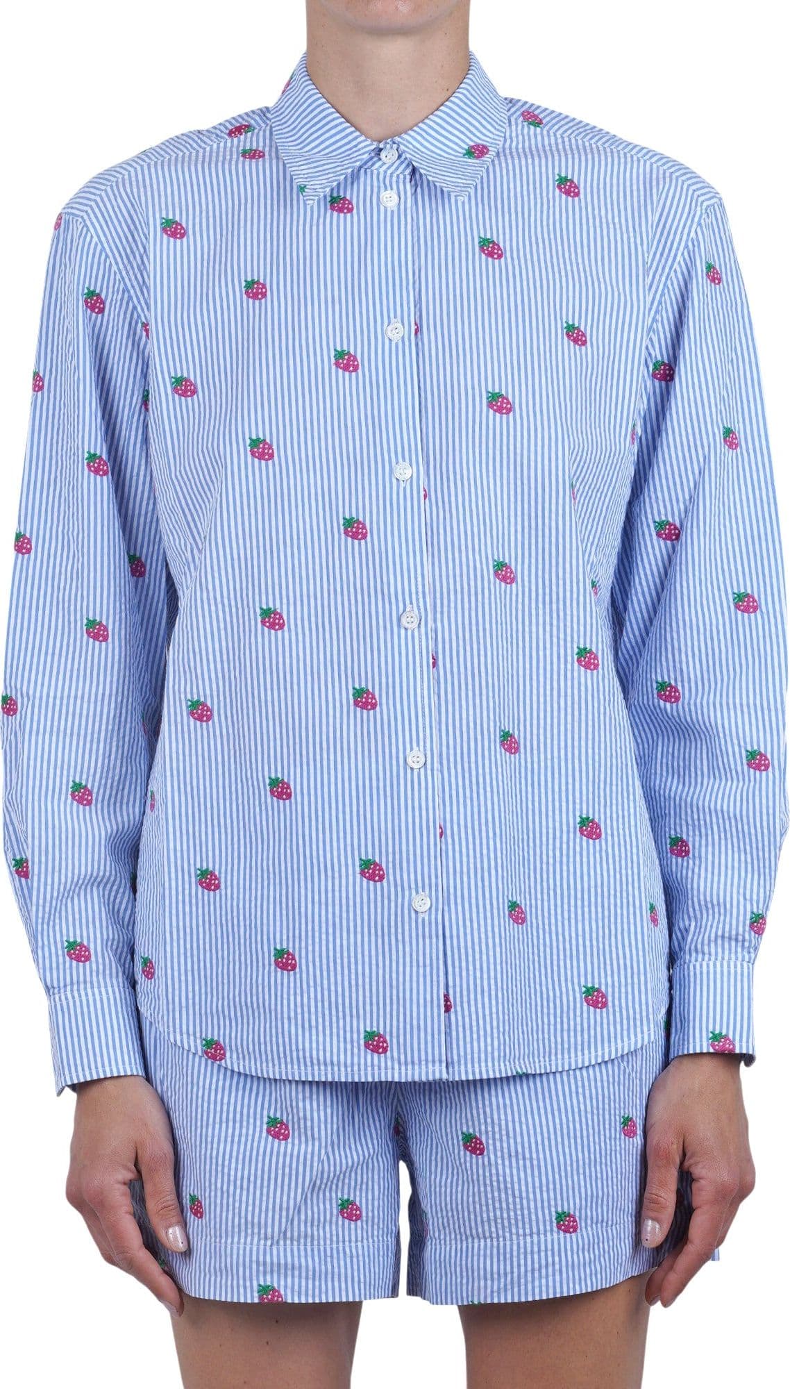 MC2 SAINT BARTH MC2 Saint Barth - Camicia - 470974 - Bianco/Blu - 3