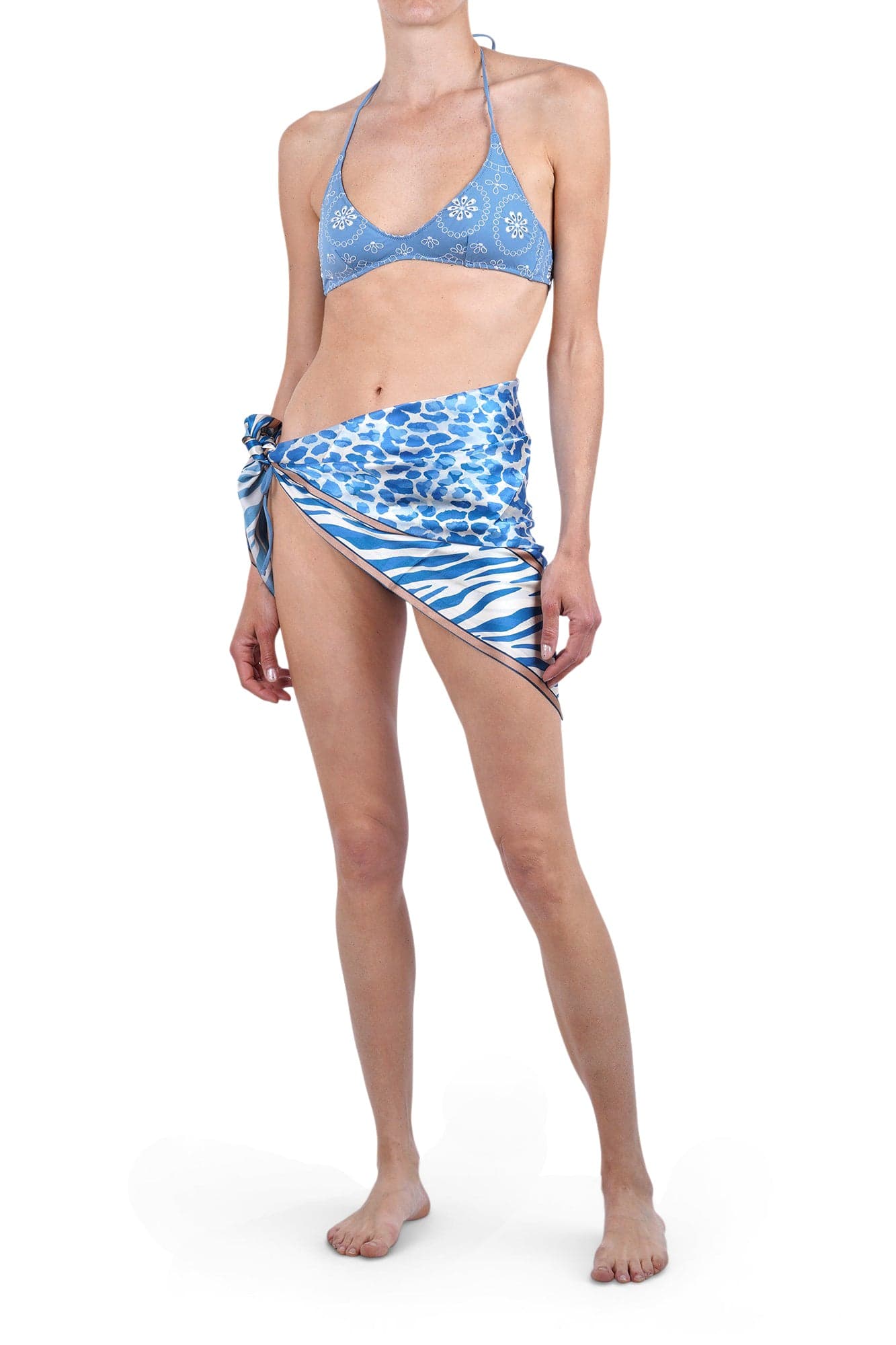 MC2 SAINT BARTH MC2 Saint Barth - Bandana - 470997 - Blu/Latte - 2