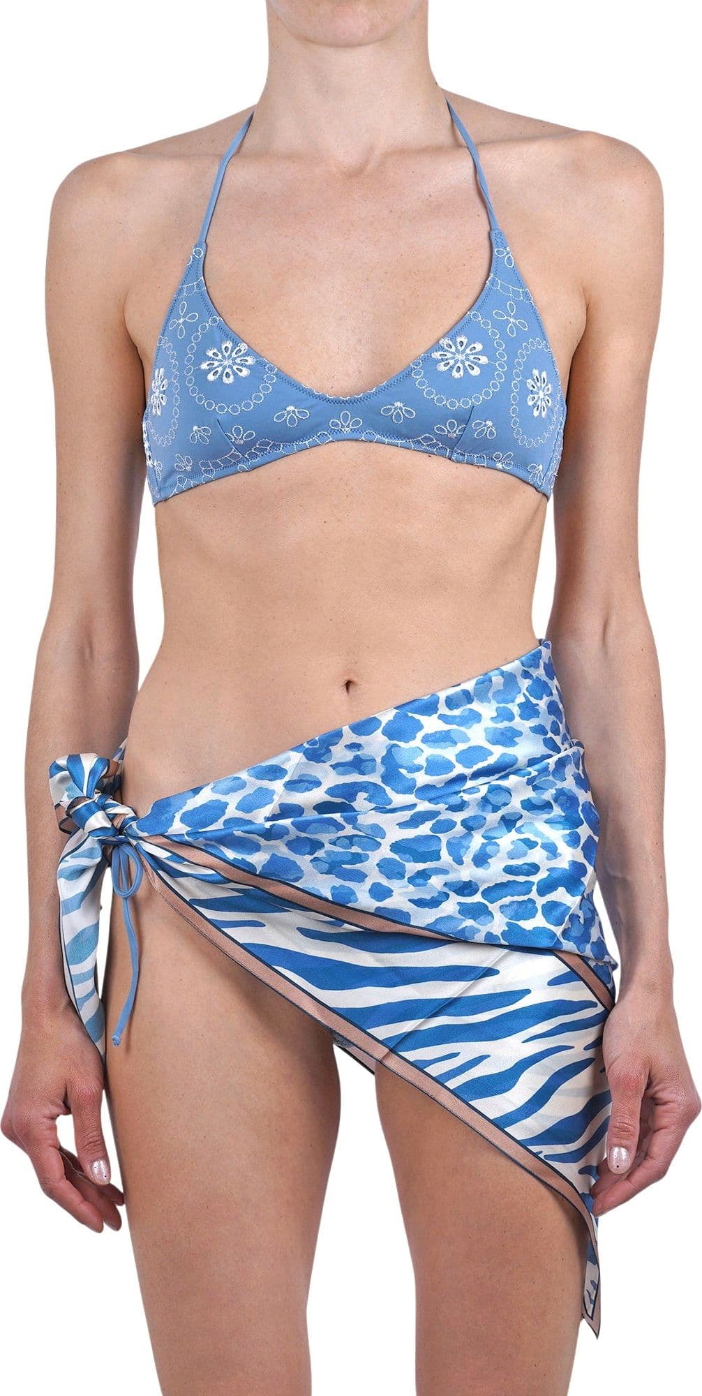 MC2 SAINT BARTH MC2 Saint Barth - Bandana - 470997 - Blu/Latte - 3