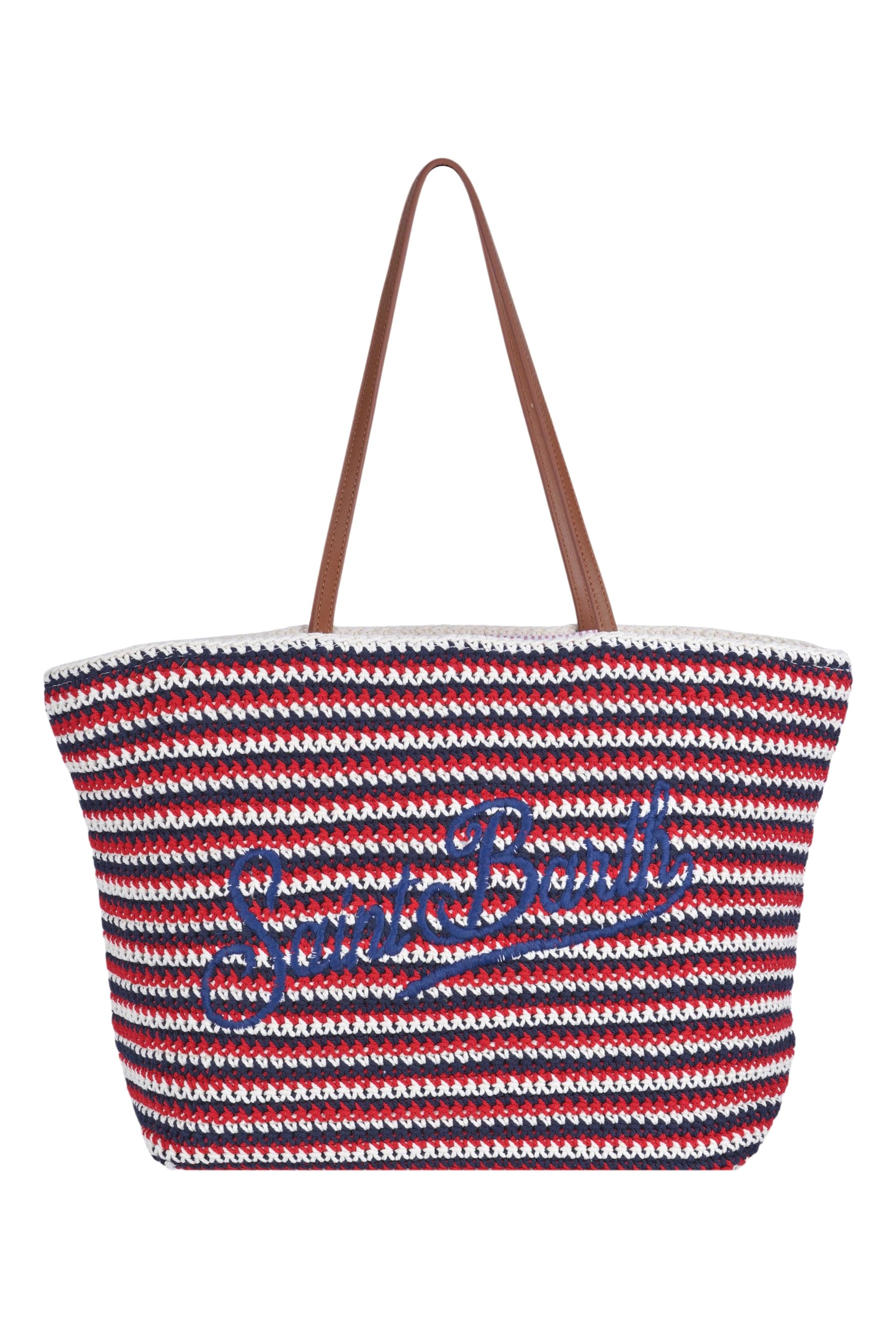 MC2 SAINT BARTH MC2 Saint Barth - Borsa media - 471005 - Blu/Rosso - 7