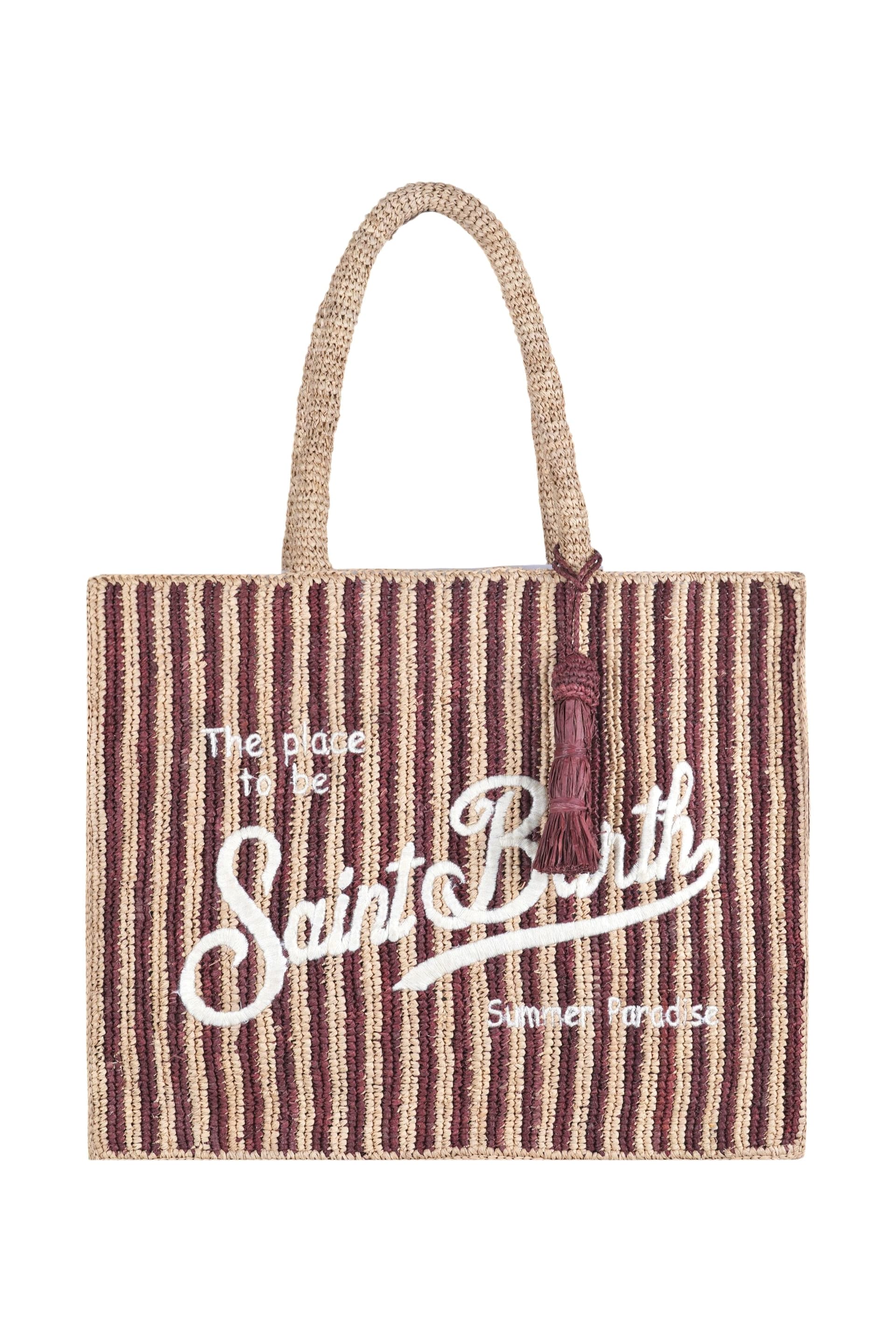 MC2 SAINT BARTH MC2 Saint Barth - Borsa grande - 471014 - Beige/Cioccolato - 7