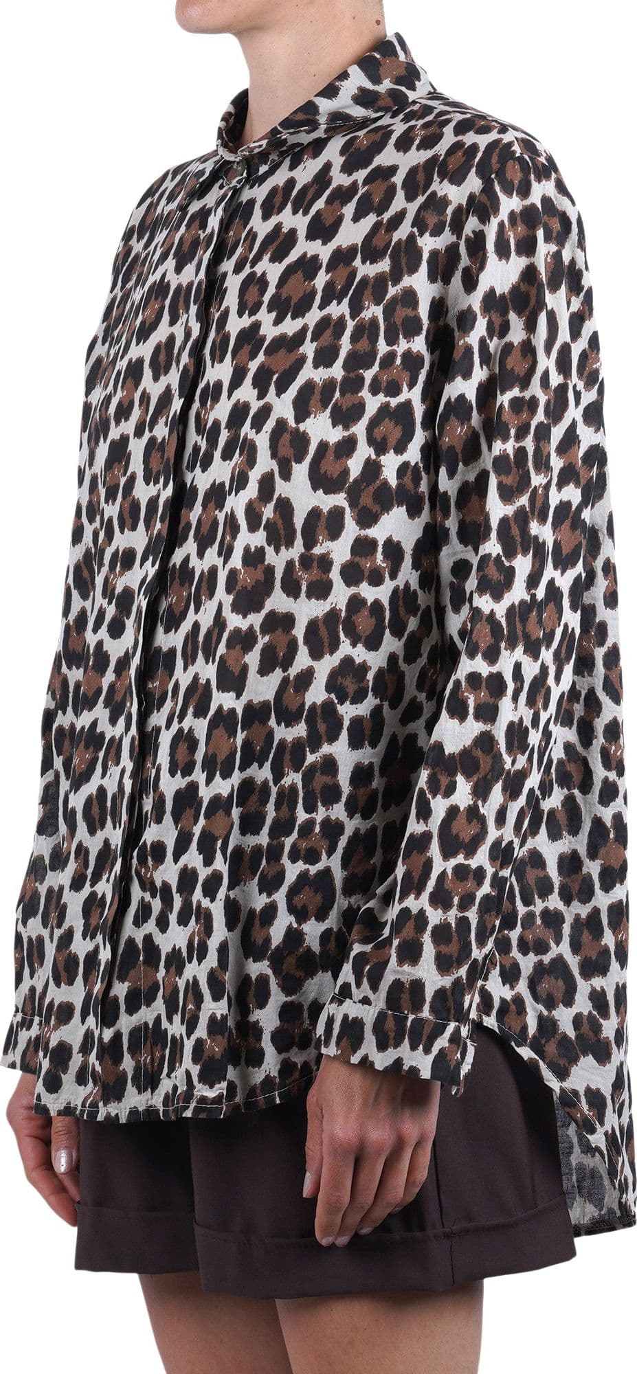 LA FEMME BLANCHE La Femme Blanche - Camicia - 471562 - Fantasia Marrone - 4