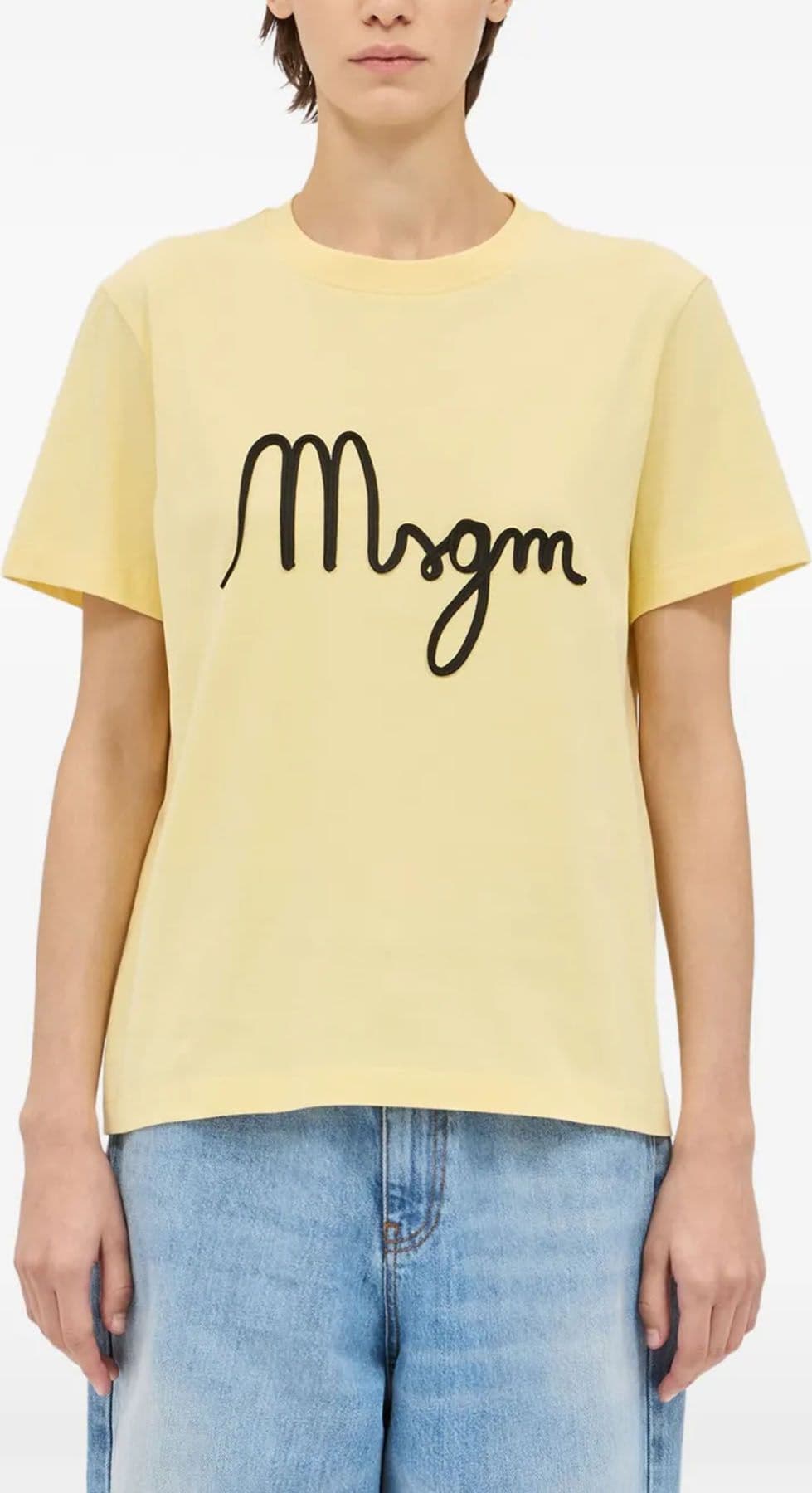 MSGM  T-shirt e Polo Black/yellow - 2