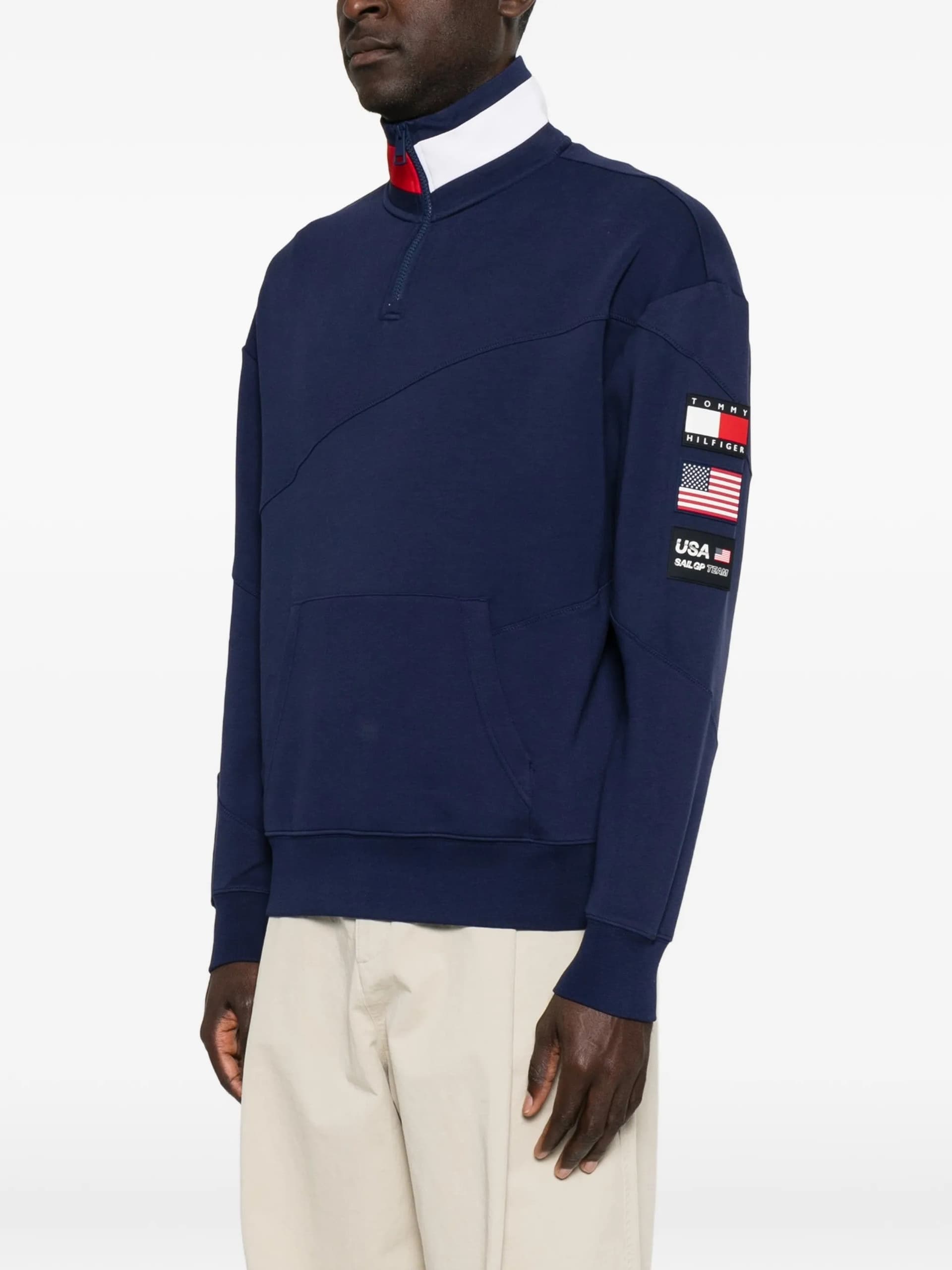 Tommy Hilfiger  - Giacca Blu e Rossa da Uomo - 5