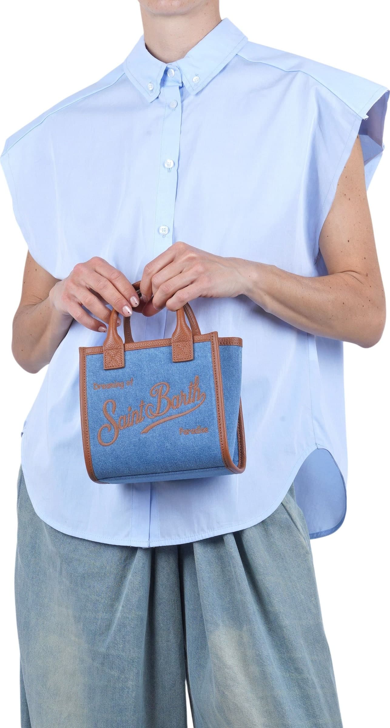 MC2 SAINT BARTH MC2 Saint Barth - Borsa piccola - 470963 - Denim - 2