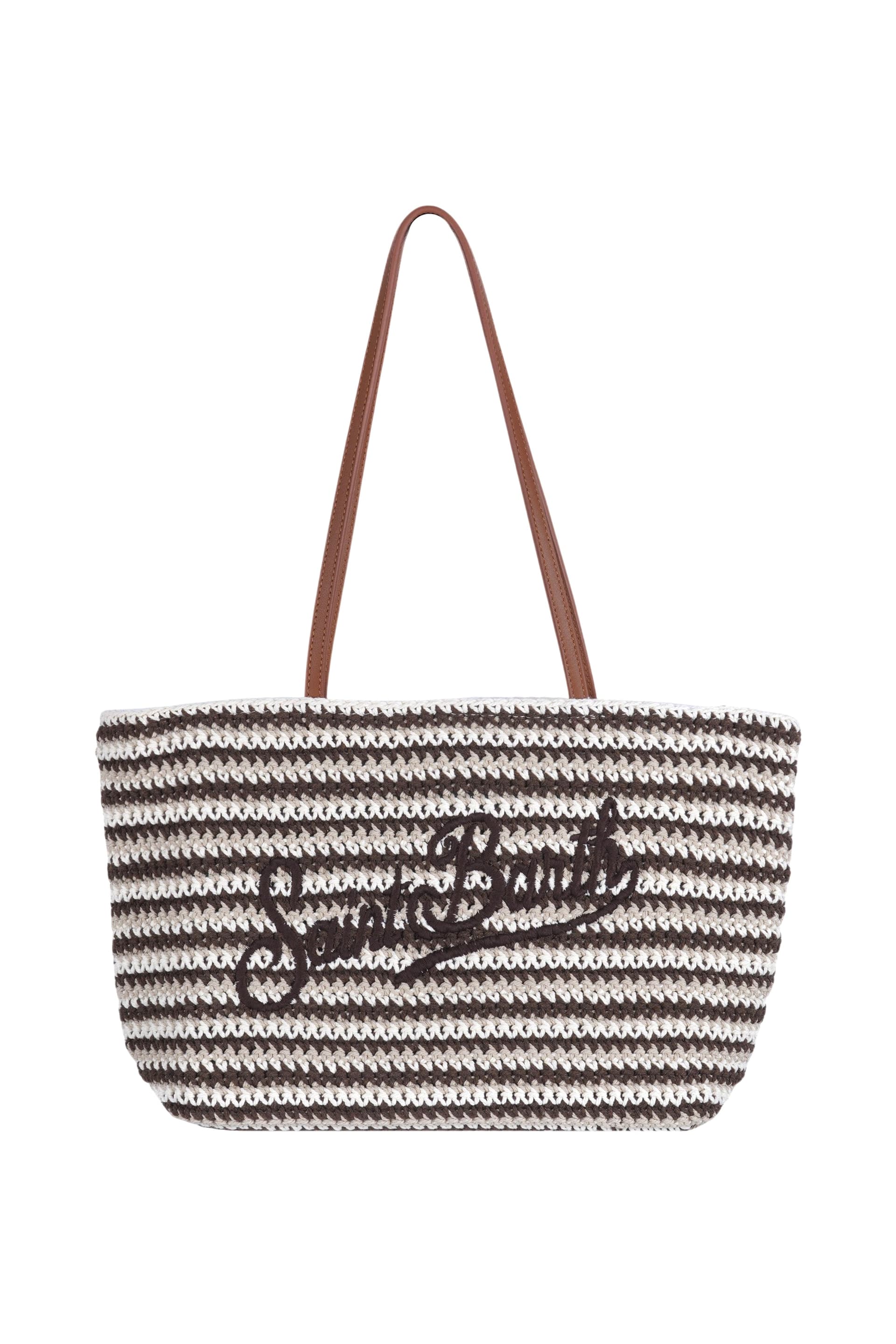 MC2 SAINT BARTH MC2 Saint Barth - Borsa grande - 471006 - Cioccolato/Latte - 8