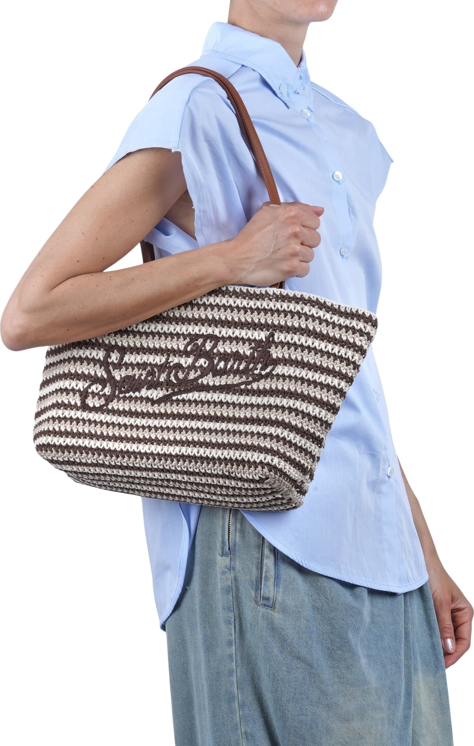 MC2 SAINT BARTH MC2 Saint Barth - Borsa grande - 471006 - Cioccolato/Latte - 2