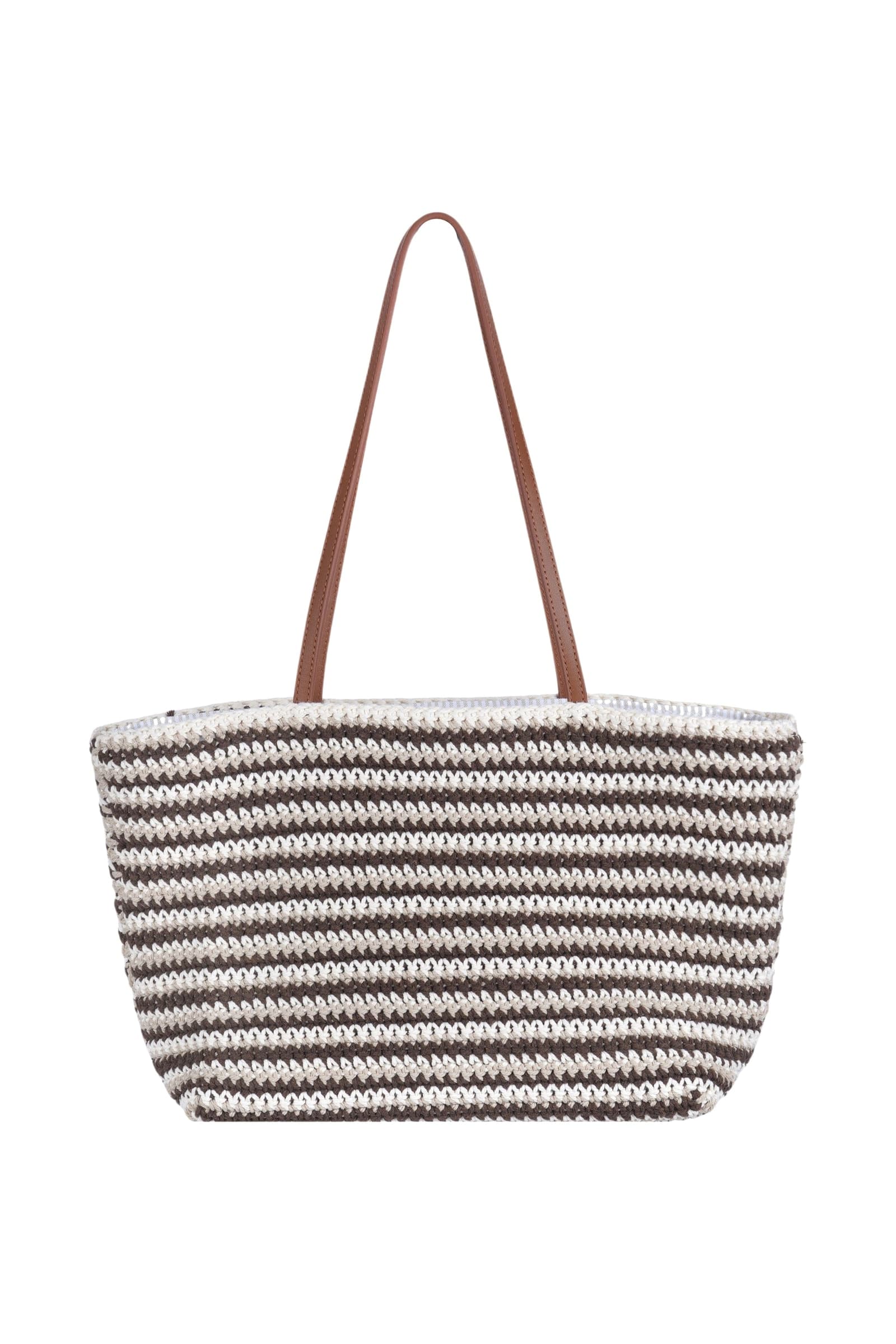 MC2 SAINT BARTH MC2 Saint Barth - Borsa grande - 471006 - Cioccolato/Latte - 4