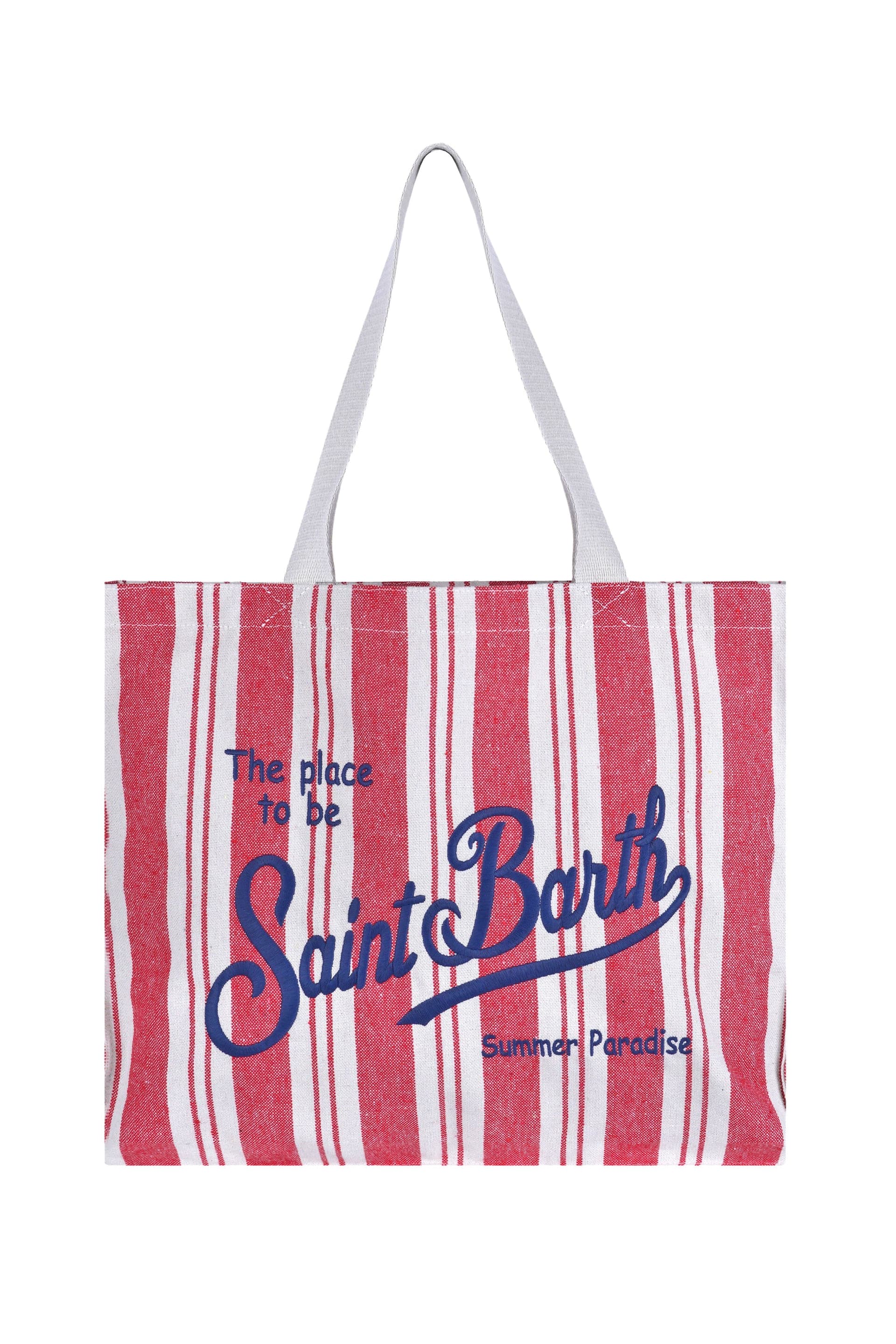 MC2 SAINT BARTH MC2 Saint Barth - Borsa media - 471028 - Panna/Rosso - 7
