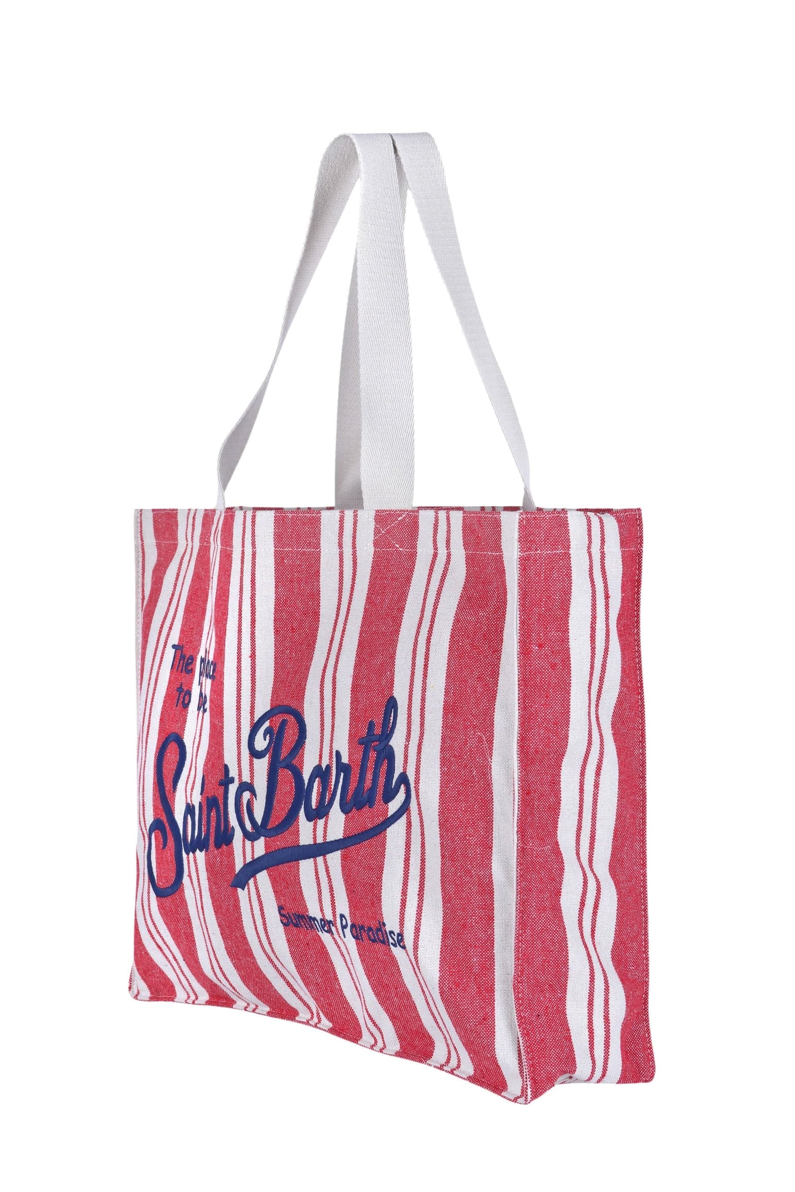 MC2 SAINT BARTH MC2 Saint Barth - Borsa media - 471028 - Panna/Rosso - 3