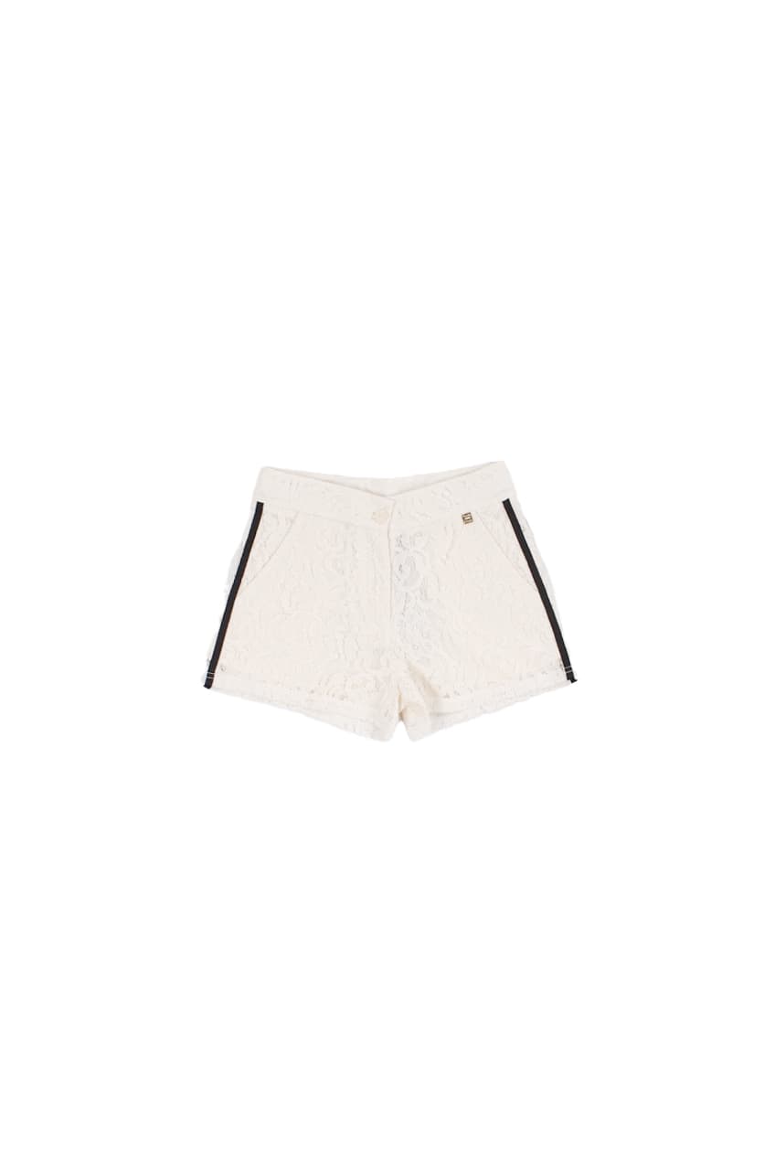 Manila Grace  Pantaloncini Crema - 3