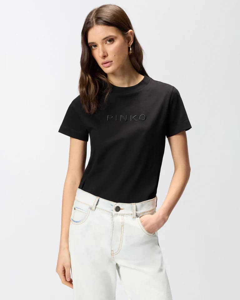 Pinko PINKO  START T-SHIRT JERSEY PATCH RICAMO FW25 - 7